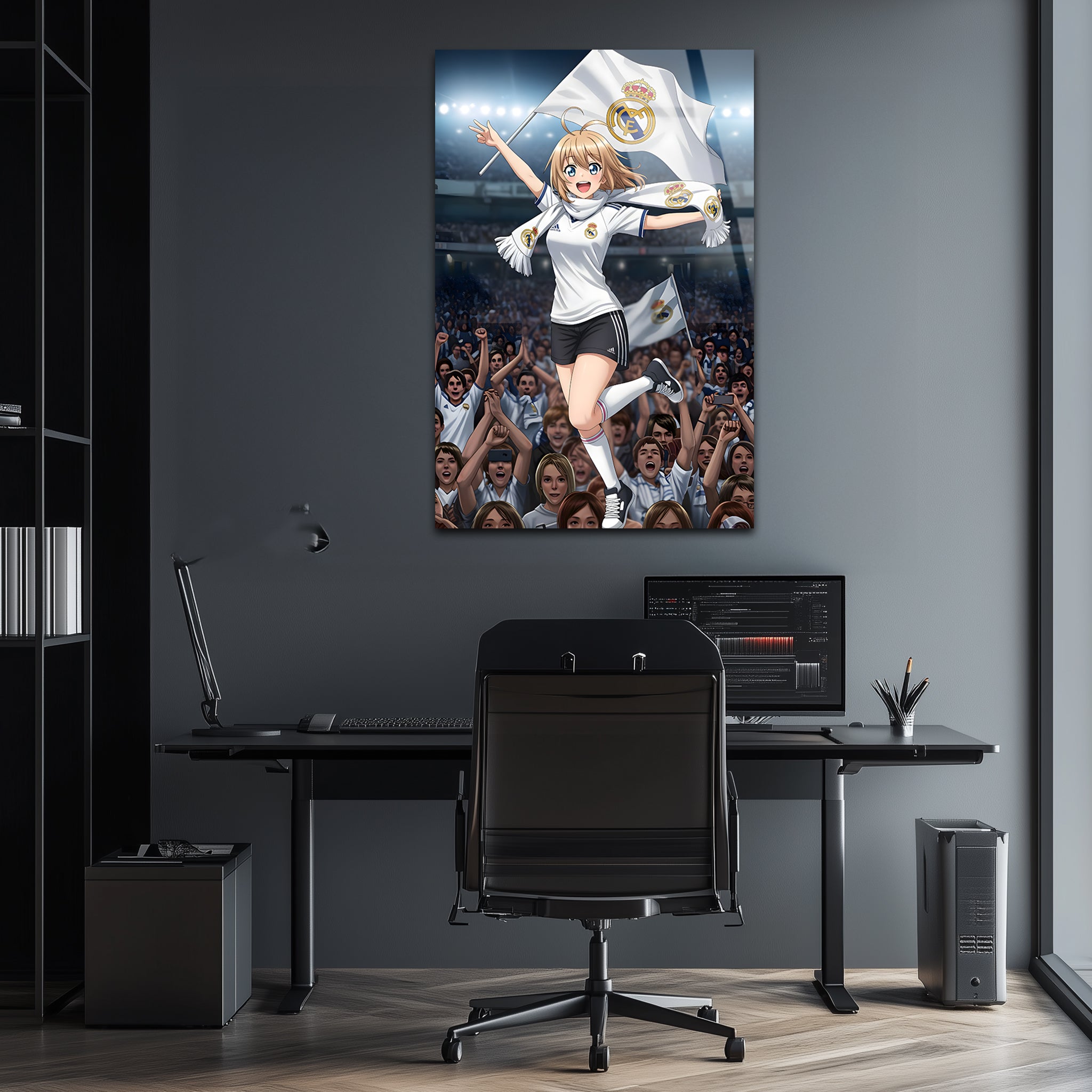 Queen of Madrid : Heart of the Bernabéu | Premium HD Metal Wall Art