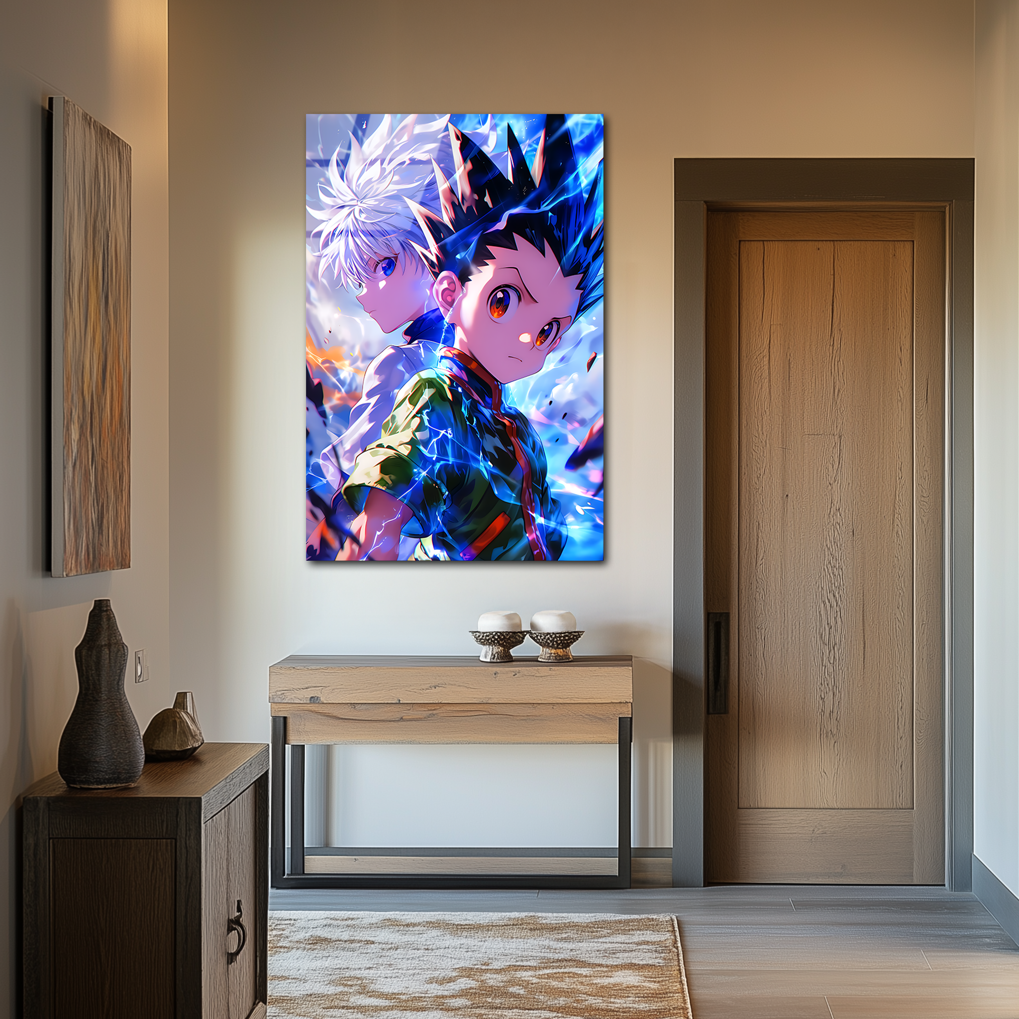Gon&Killua : Bonds of Thunder and Resolve | Premium HD Metal Wall Art