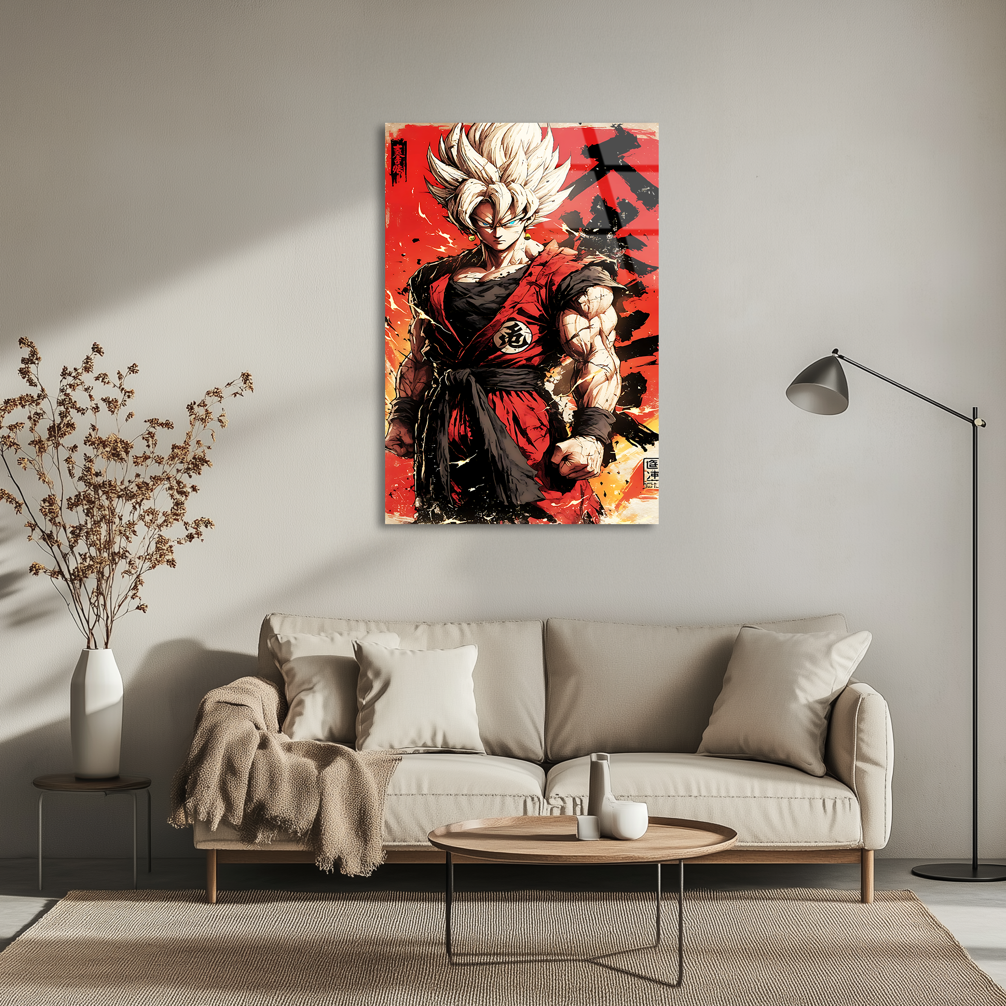 Goku: Saiyan of Unyielding Spirit | Premium HD Metal Wall Art