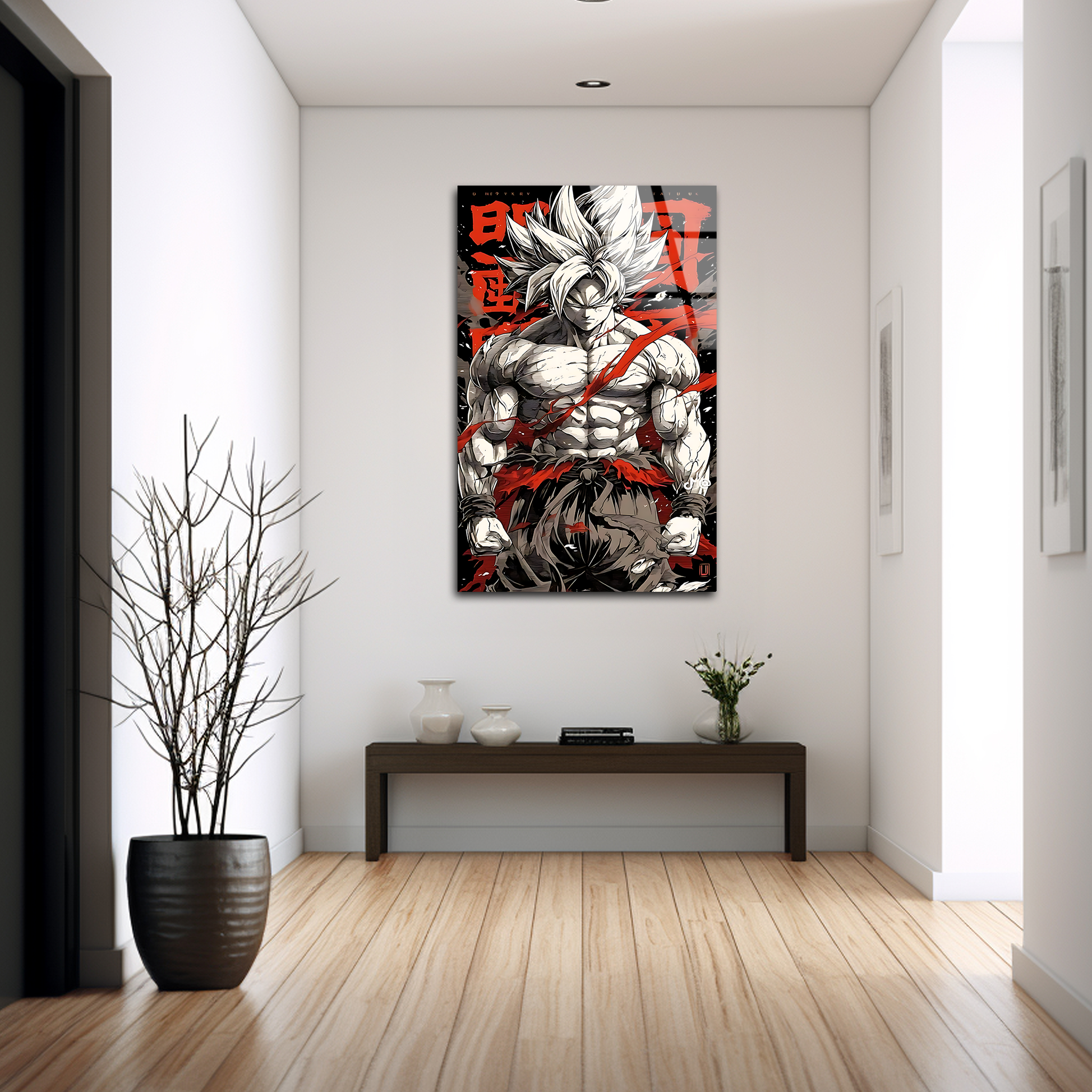 Goku: Saiyan God of Wrath | Premium HD Metal Wall Art