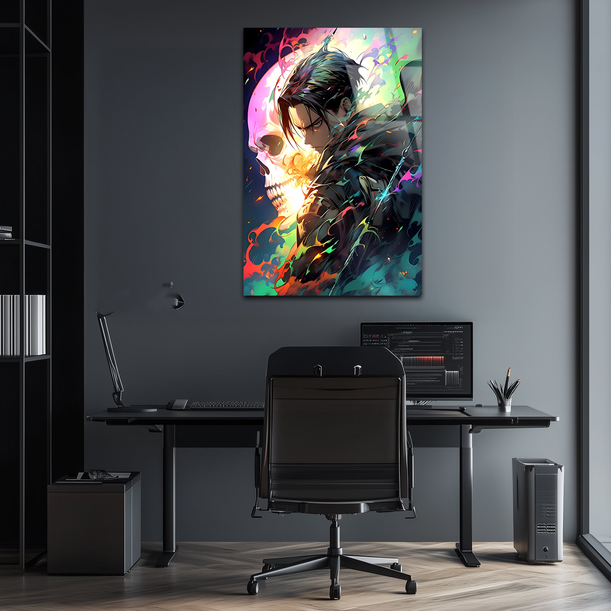 Levi Ackerman: The Reaper of Humanity | Premium HD Metal Wall Art