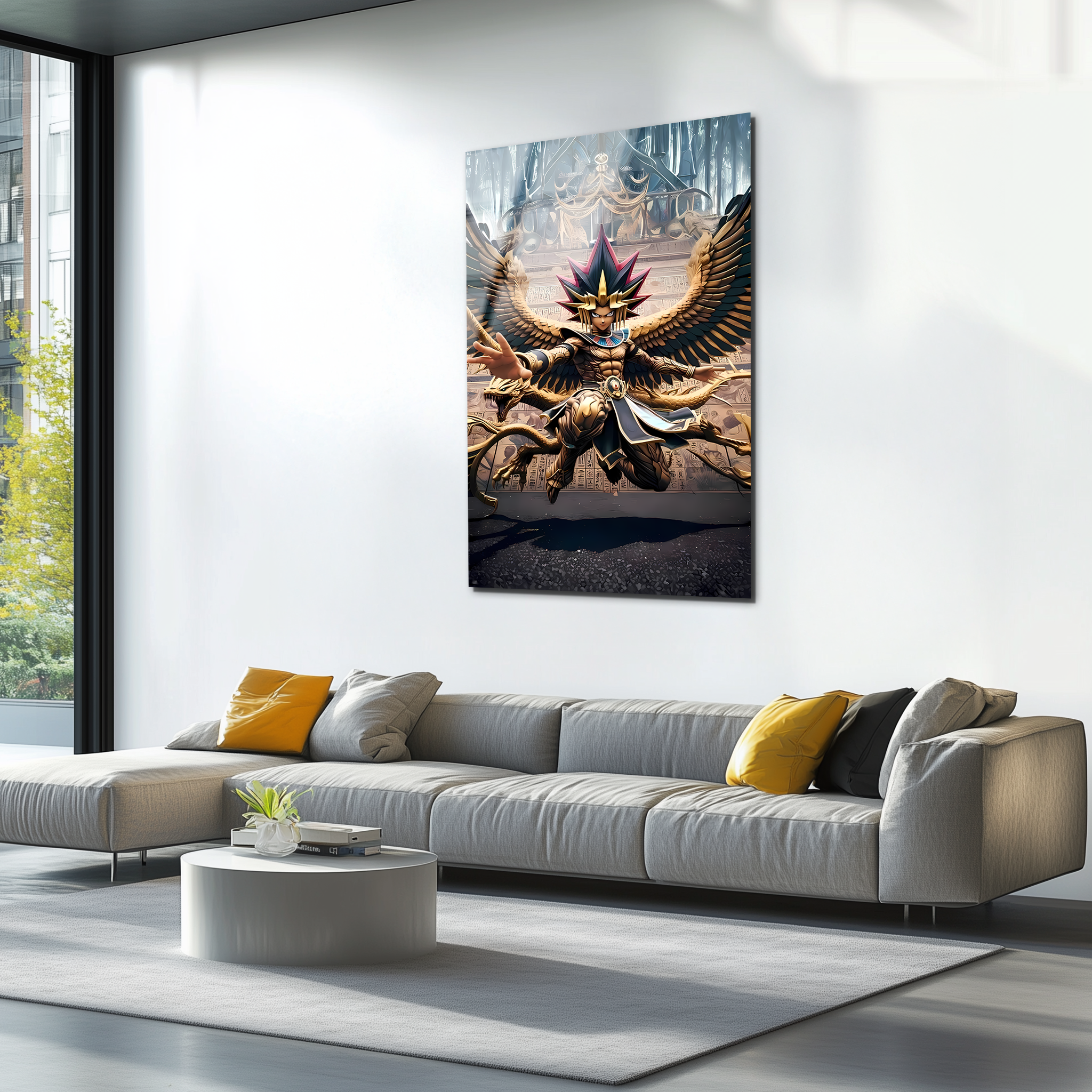 Yugi Muto: Pharaoh of the Millennium | Premium HD Metal Wall Art