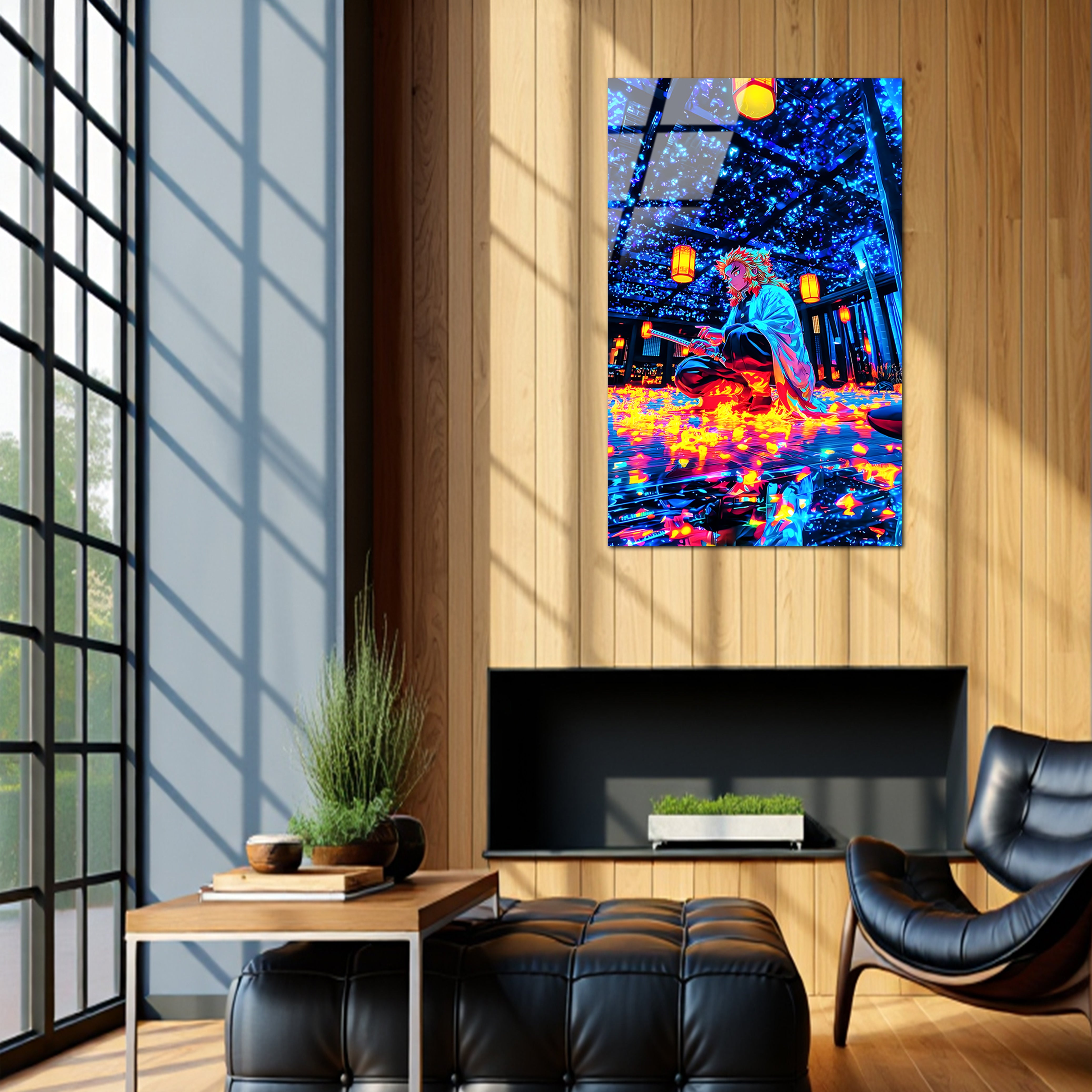 Rengoku: Flame Pillar of Resolve | Premium HD Metal Wall Art