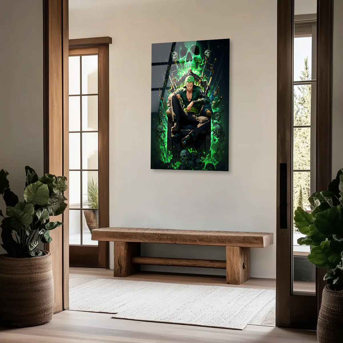 Zoro: The Demon Swordsman | Premium HD Metal Wall Art