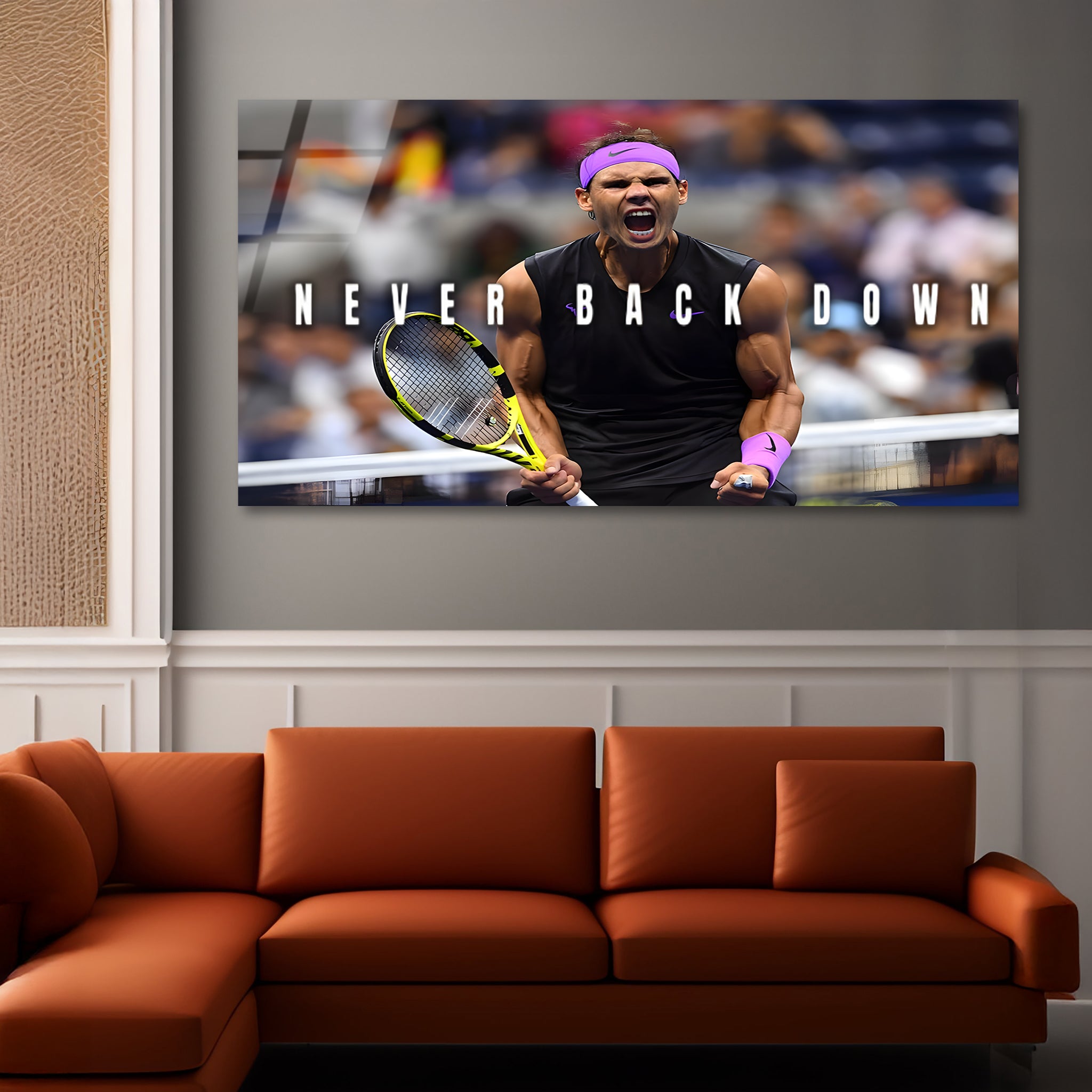 Rafael Nadal: The Spirit of Relentless Grit | Premium HD Metal Wall Art