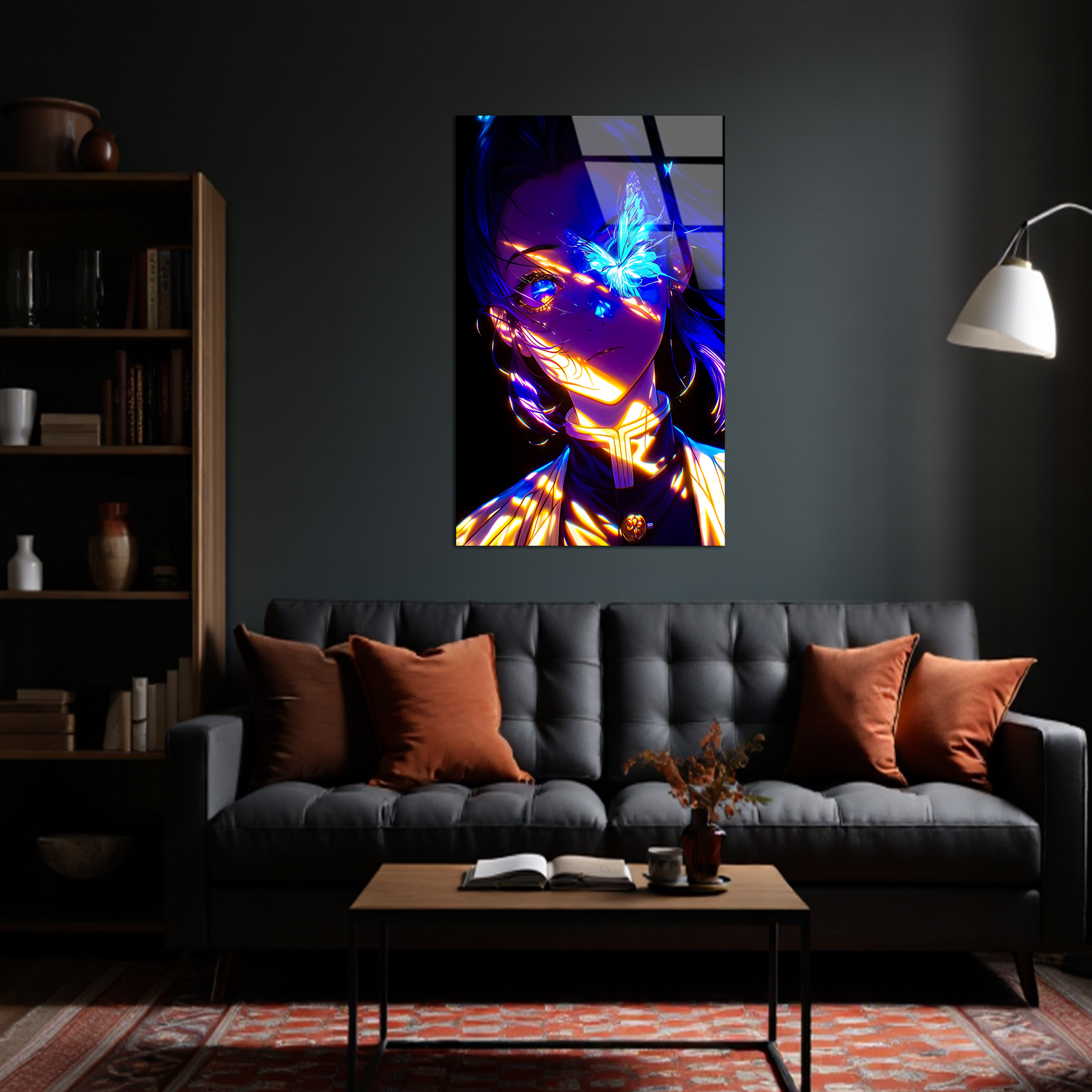 Shinobu: Whisper of the Butterfly Hashira | Premium HD Metal Wall Art