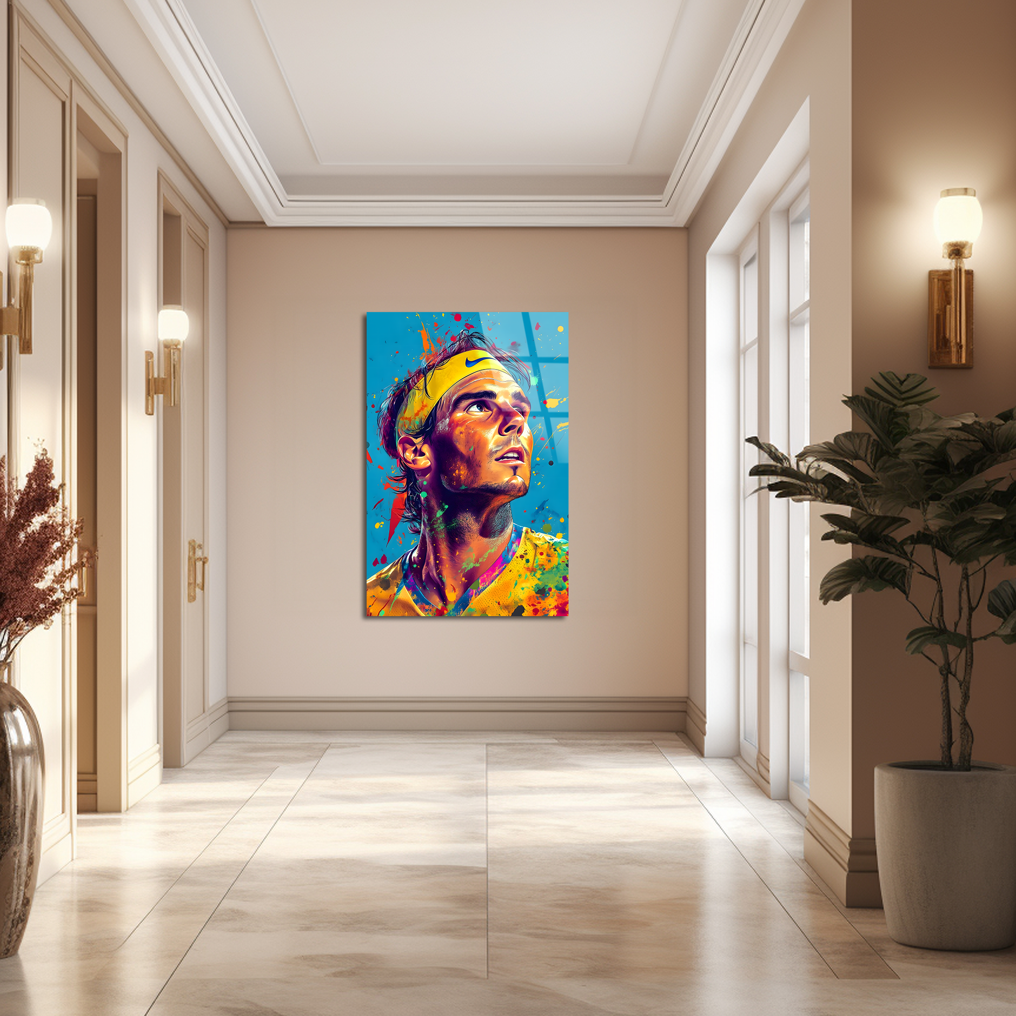 Rafael Nadal: The Art of Resilience | Premium HD Metal Wall Art