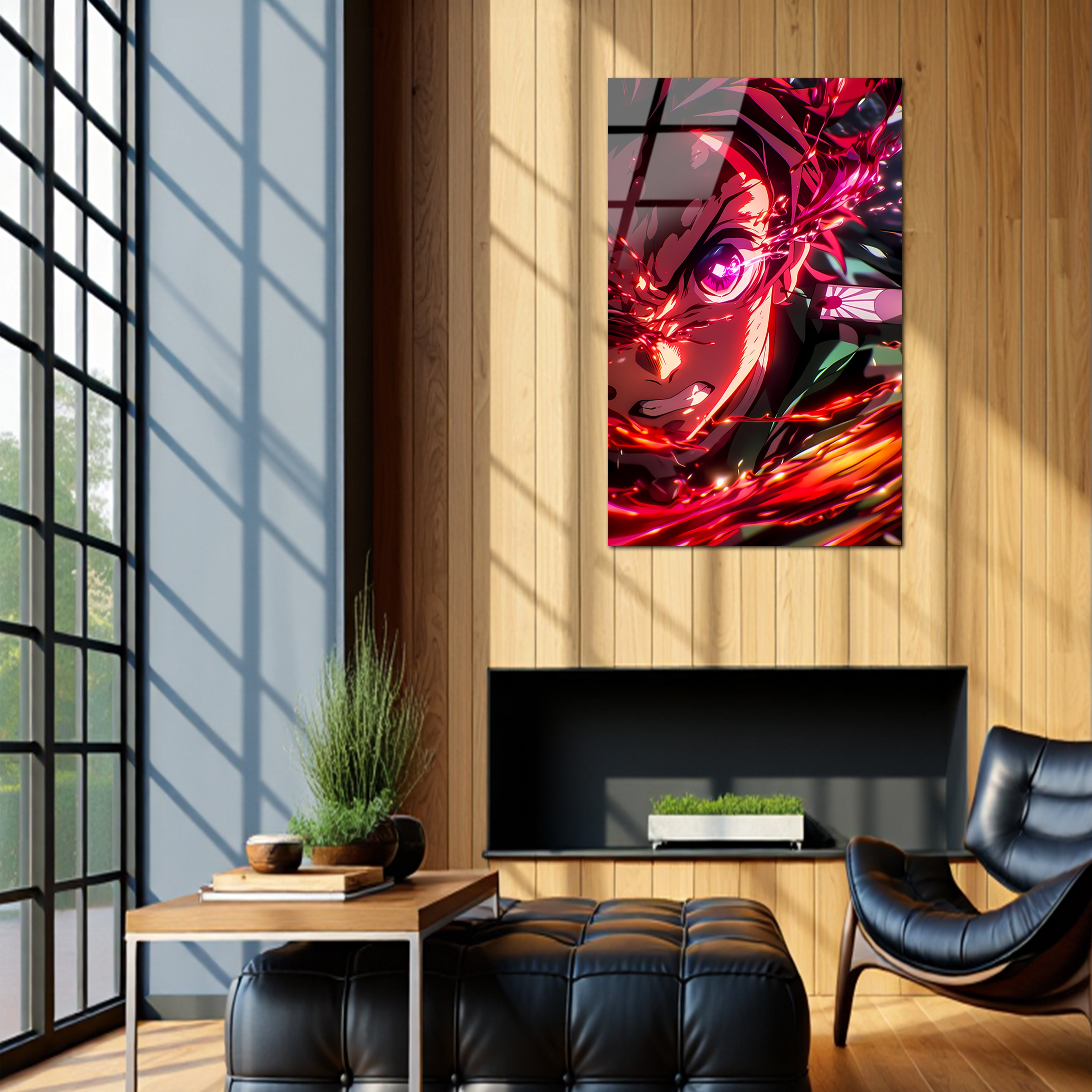 Tanjiro: Heart of the Burning Sun | Premium HD Metal Wall Art