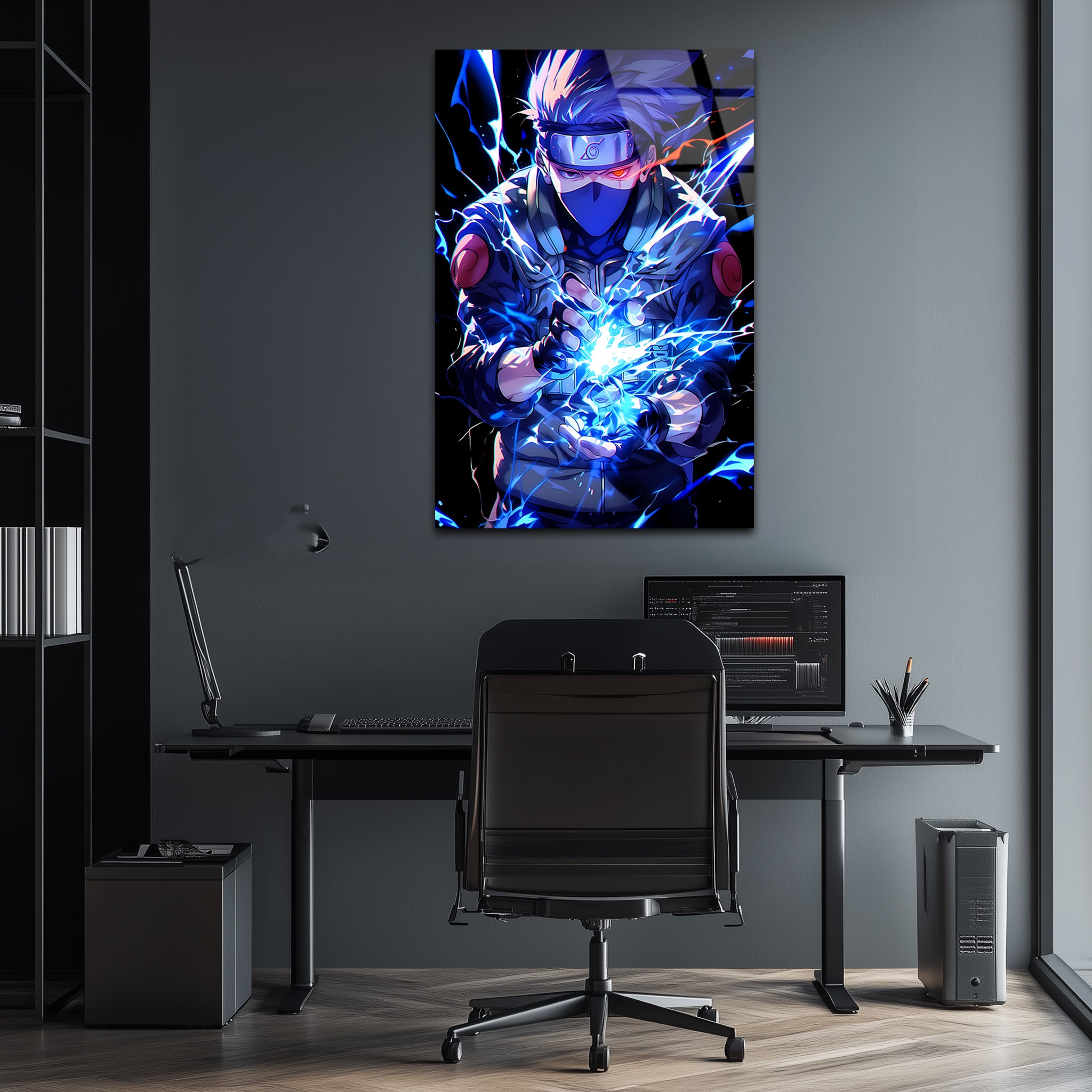 Kakashi: Lightning Fang | Premium HD Metal Wall Art