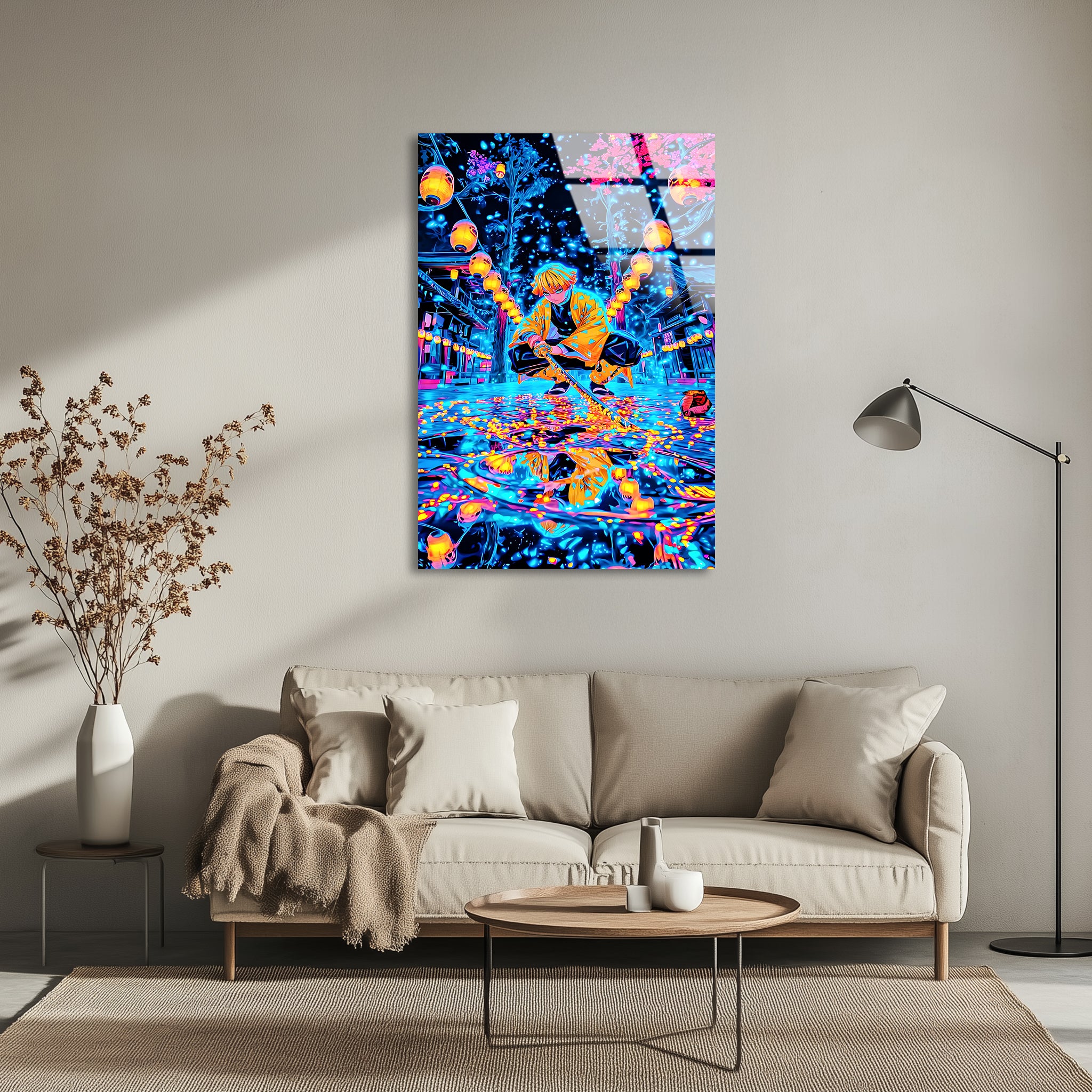 Zinetsu: Thunder’s Silent Vigil | Premium HD Metal Wall Art