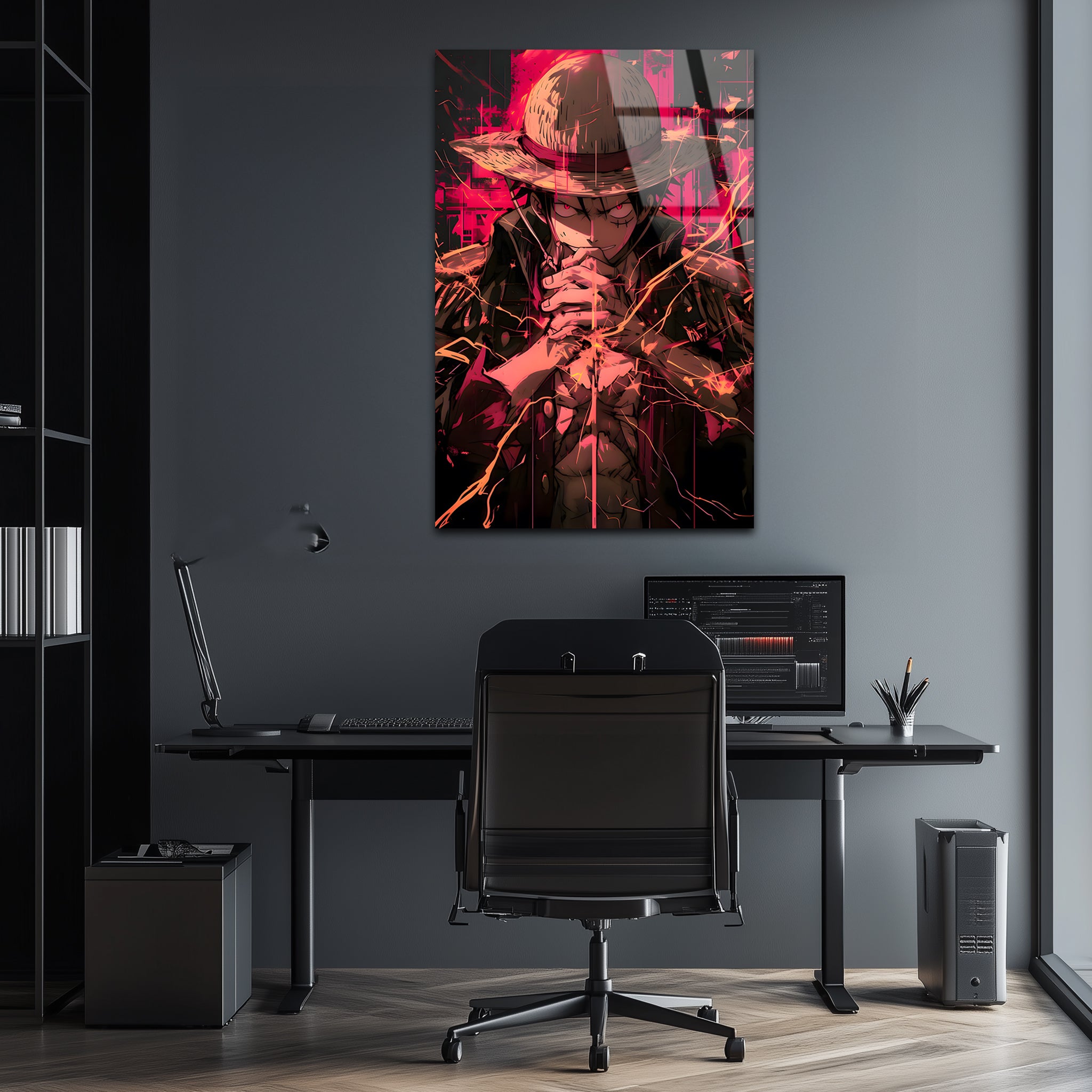 Luffy: The Wrath of the Pirate King| Premium HD Metal Wall Art