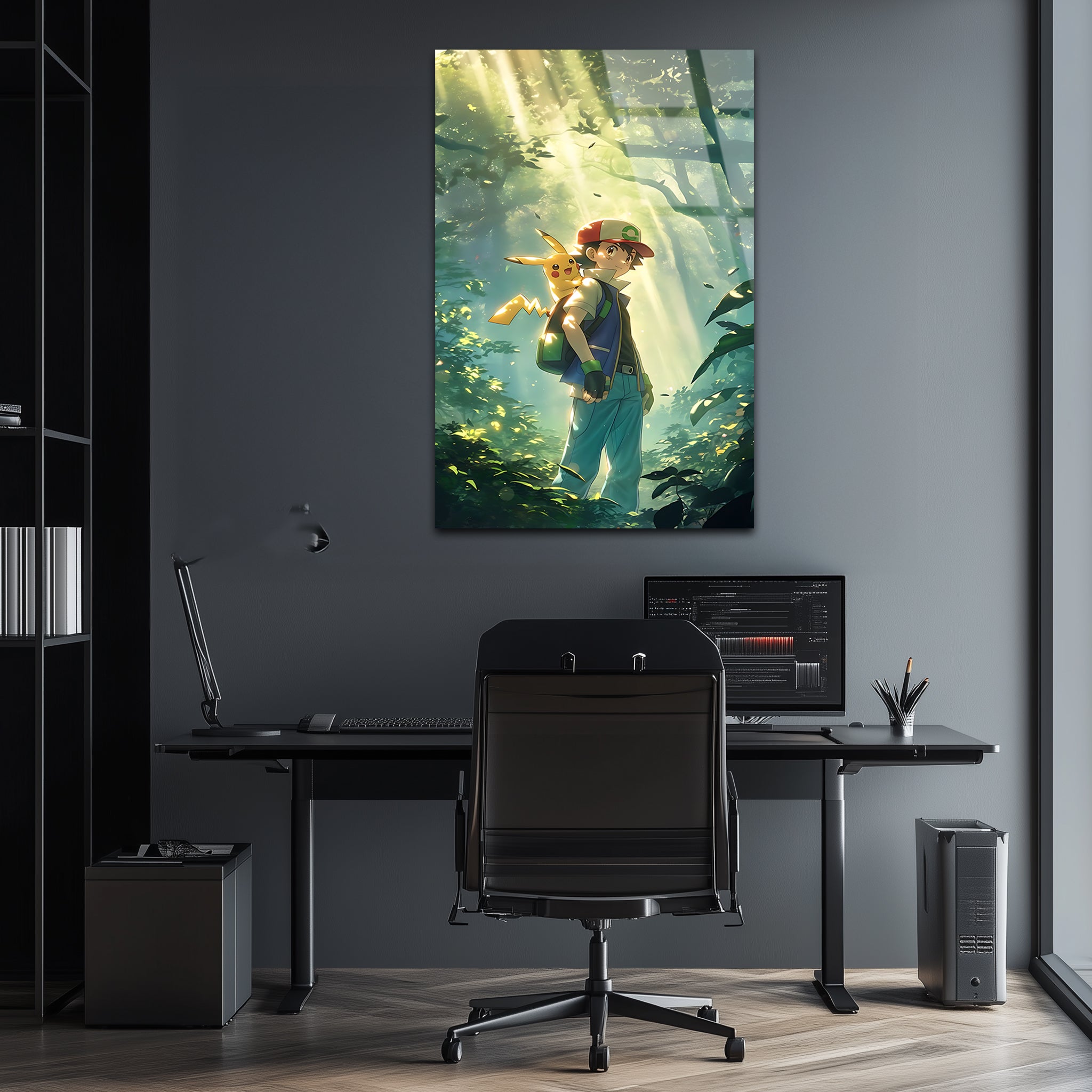 Ash Ketchum & Pikachu: Partners of an Endless Journey | Premium HD Metal Wall Art