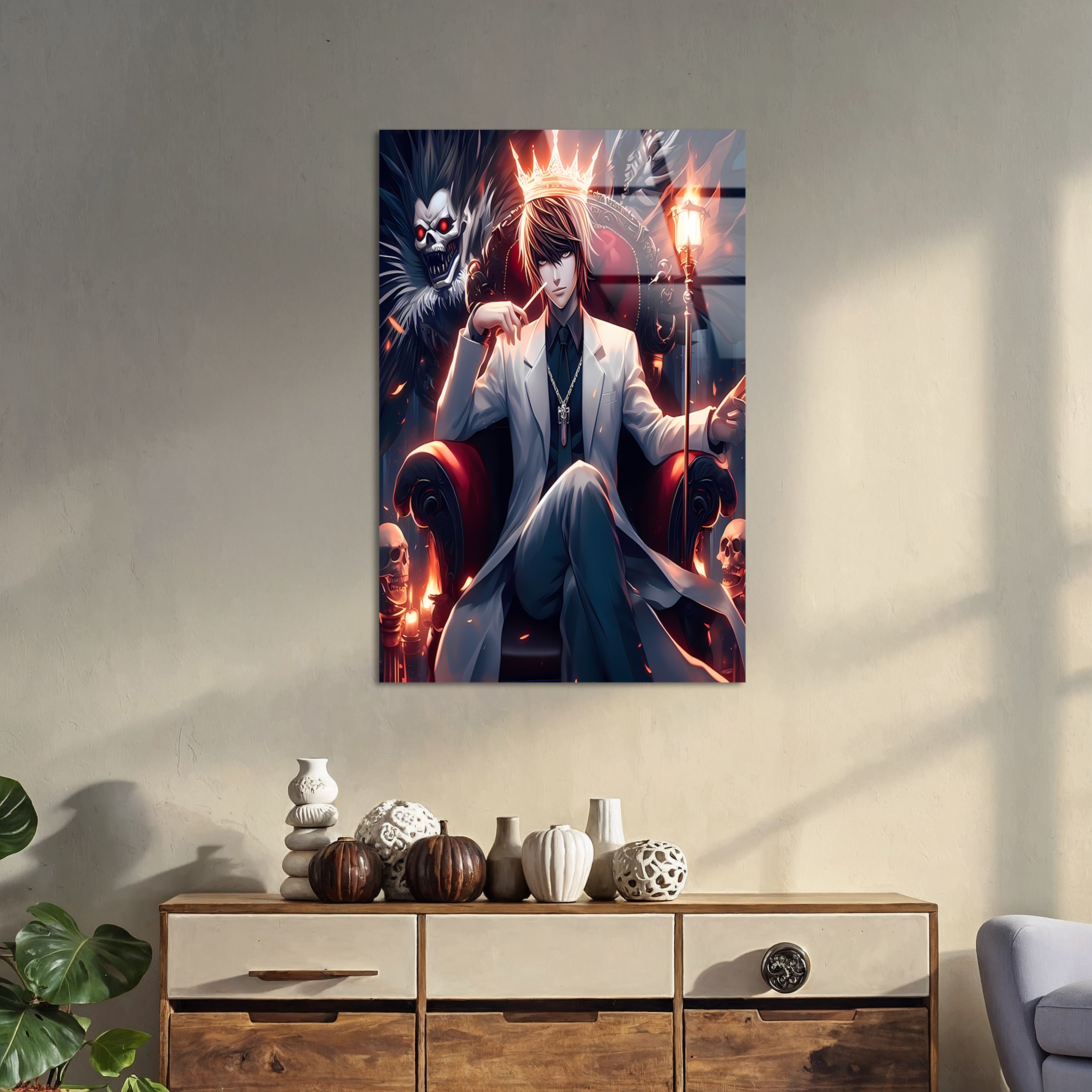 Light Yagami: The God of the New World | Premium HD Metal Wall Art
