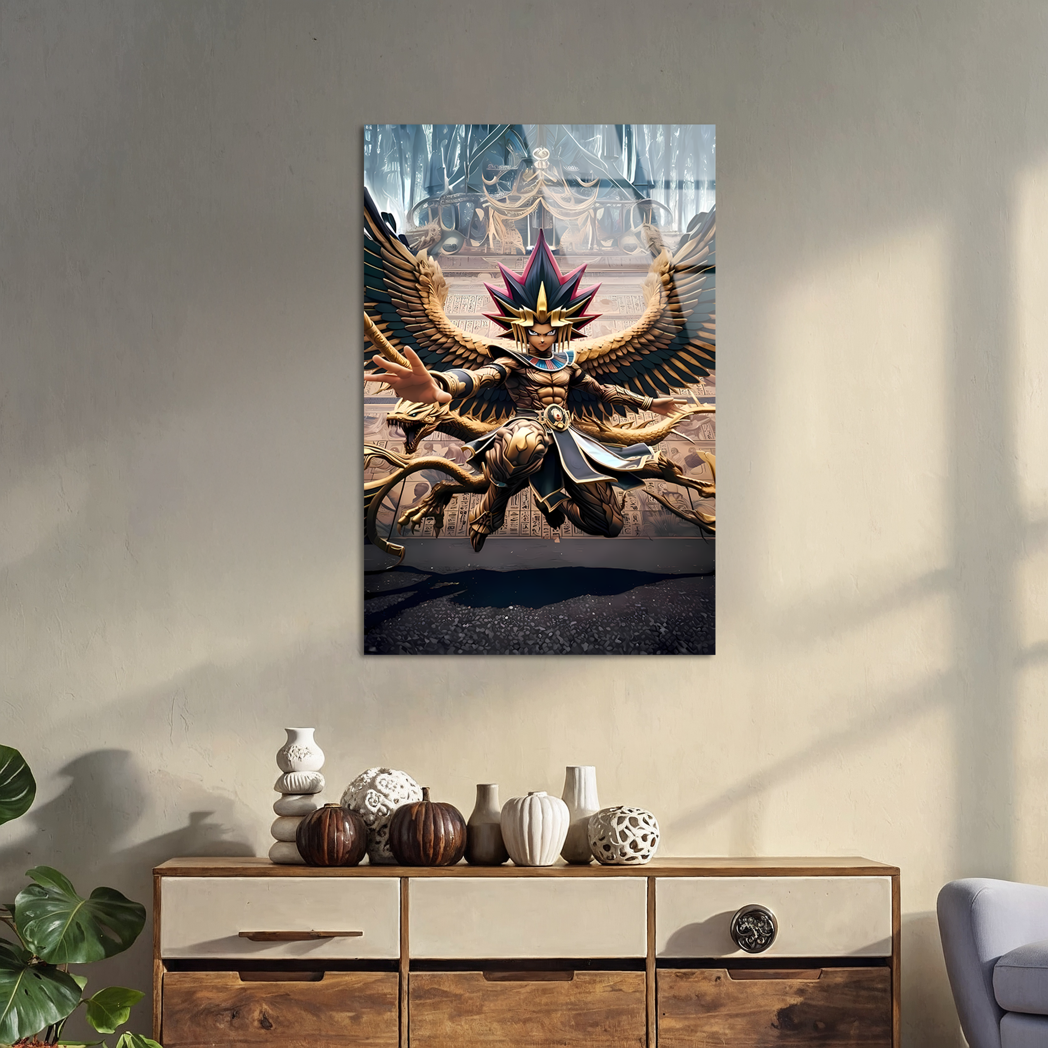 Yugi Muto: Pharaoh of the Millennium | Premium HD Metal Wall Art
