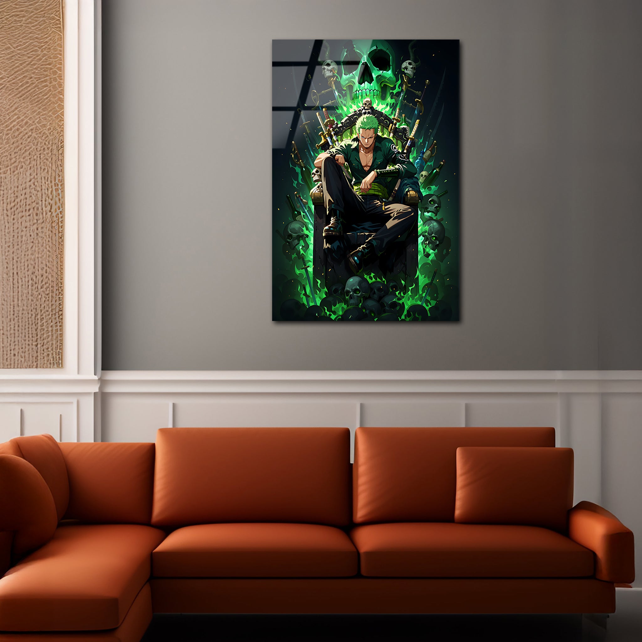 Zoro: The Demon Swordsman | Premium HD Metal Wall Art