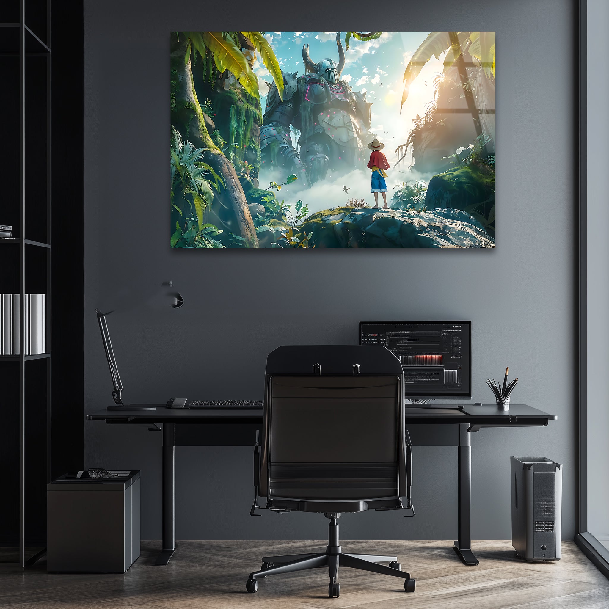Luffy: The Dream That Shakes Giants | Premium HD Metal Wall Art
