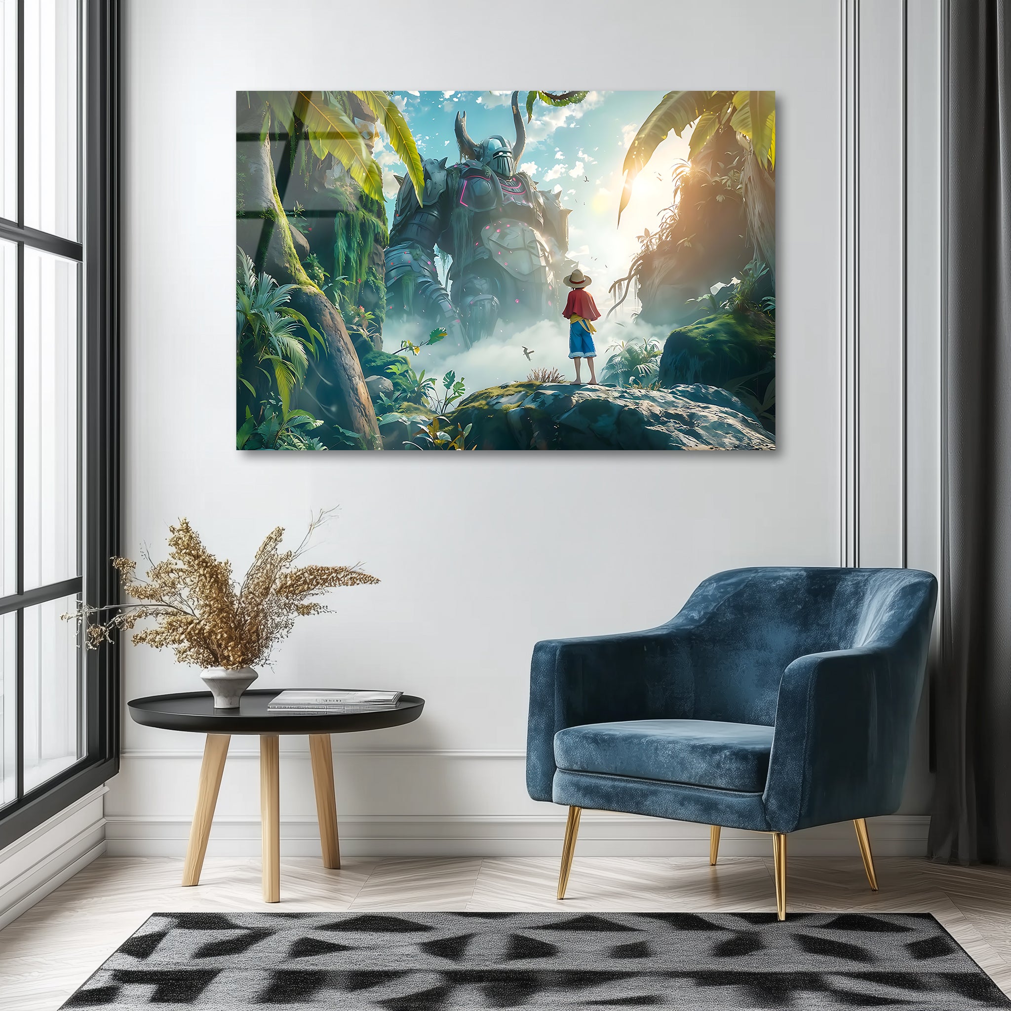 Luffy: The Dream That Shakes Giants | Premium HD Metal Wall Art