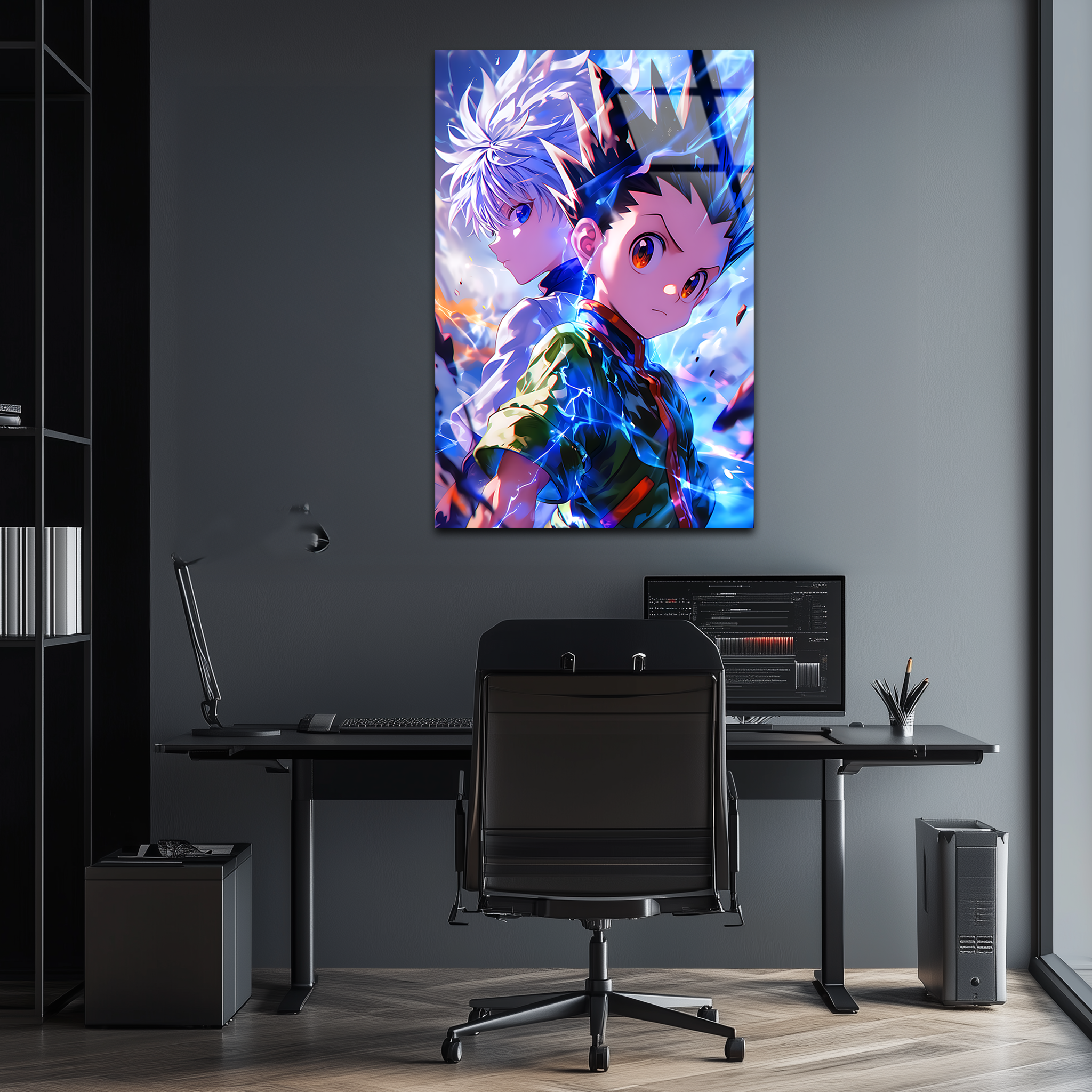 Gon&Killua : Bonds of Thunder and Resolve | Premium HD Metal Wall Art