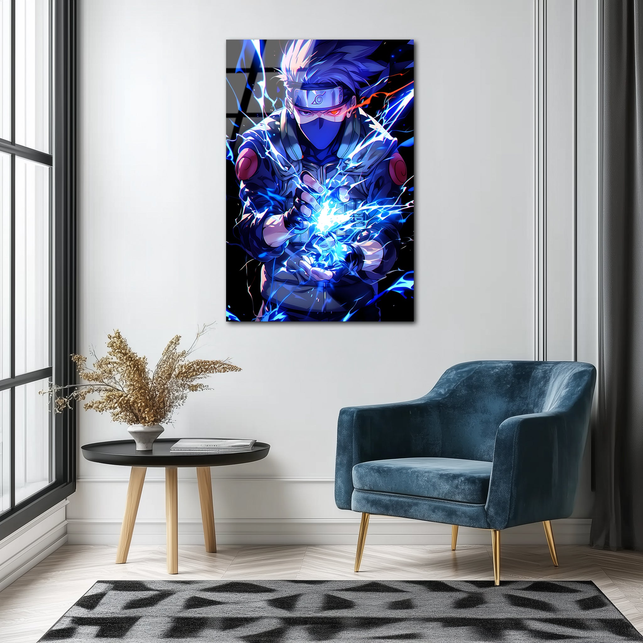 Kakashi: Lightning Fang | Premium HD Metal Wall Art