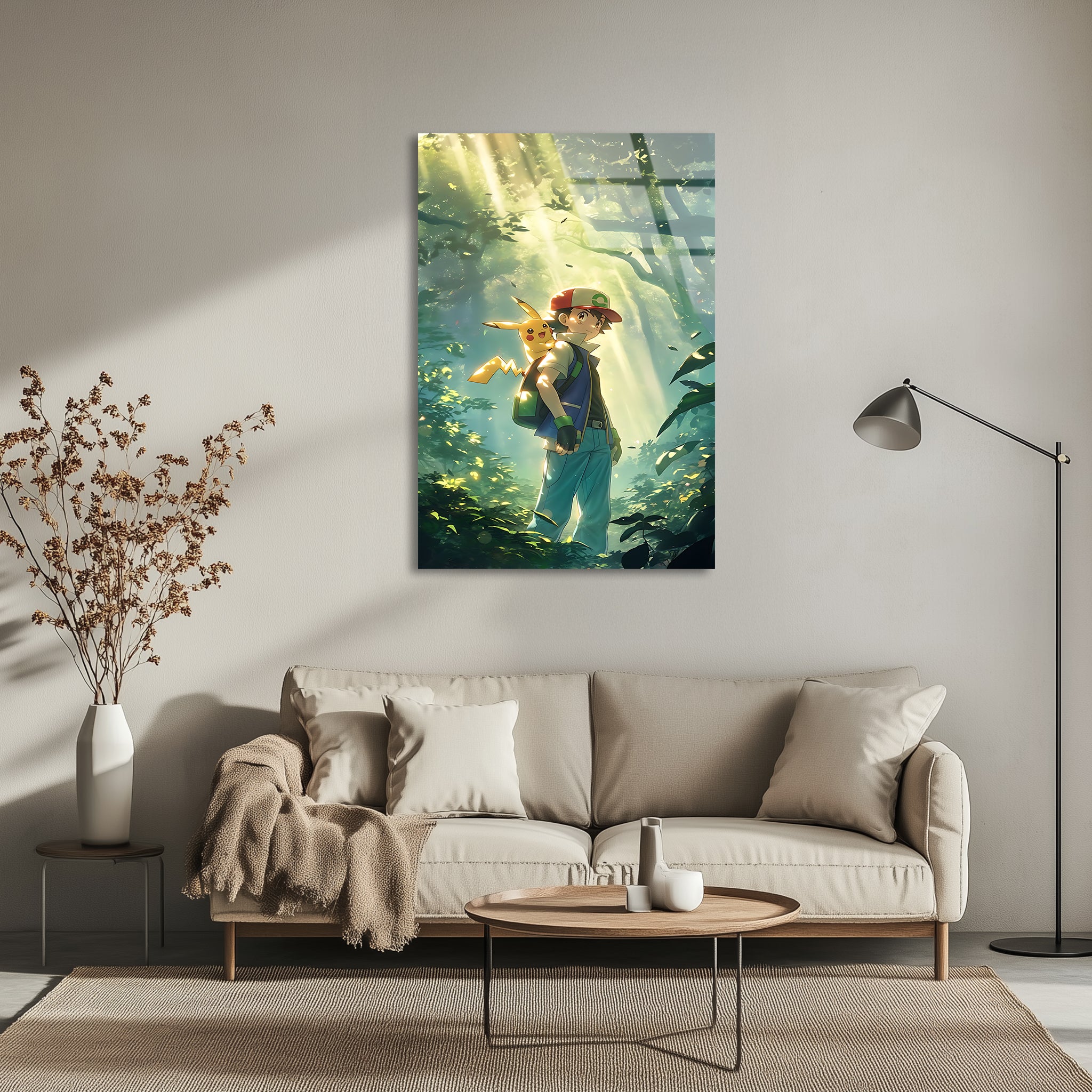 Ash Ketchum & Pikachu: Partners of an Endless Journey | Premium HD Metal Wall Art