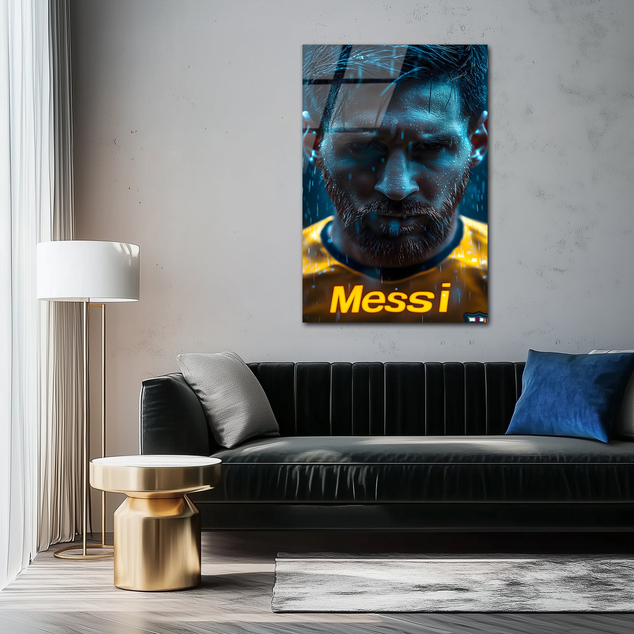 Messi: The Calm Before Greatness | Premium HD Metal Wall Art