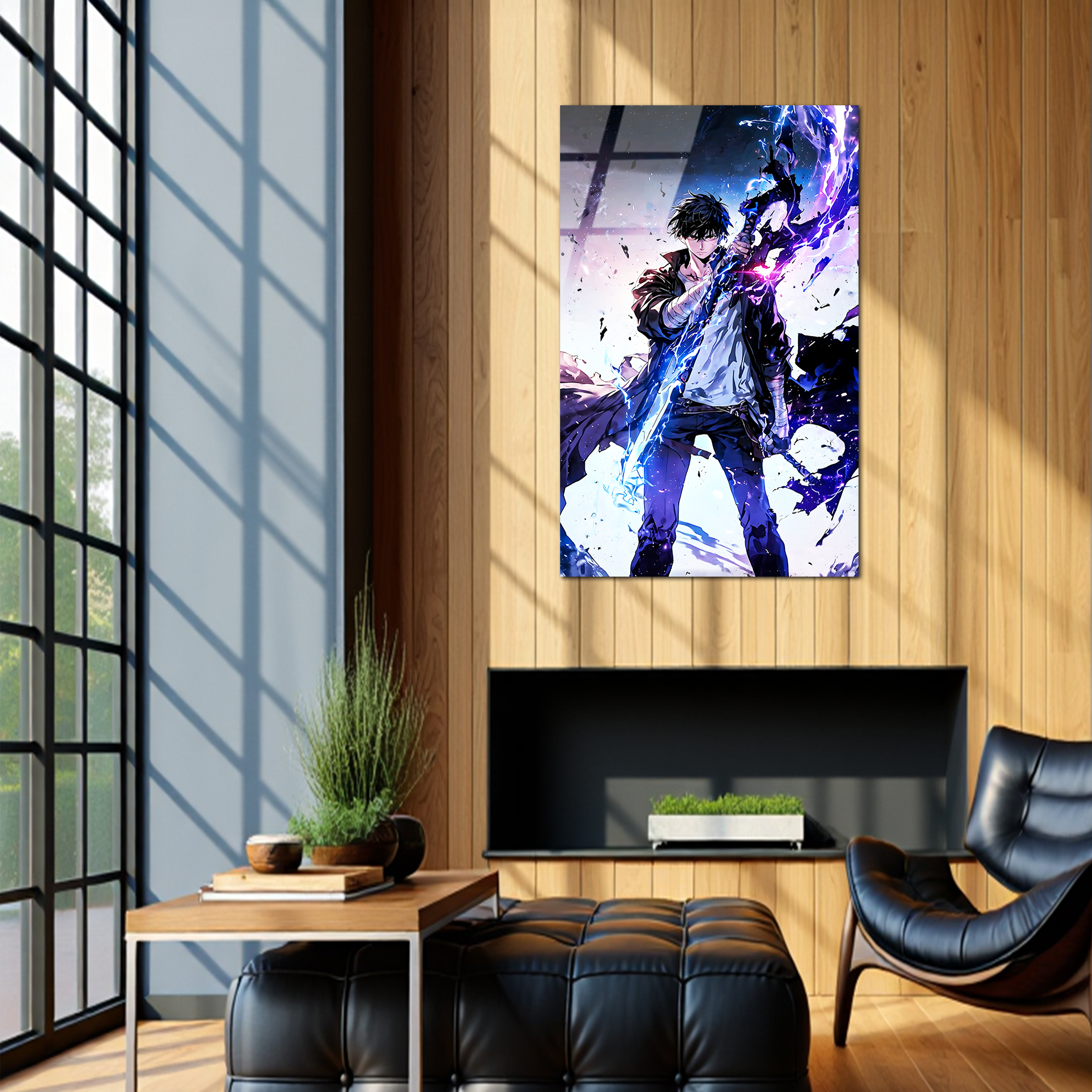 Sung Jinwoo: Shadow Monarch Ascendant | Premium HD Metal Wall Art