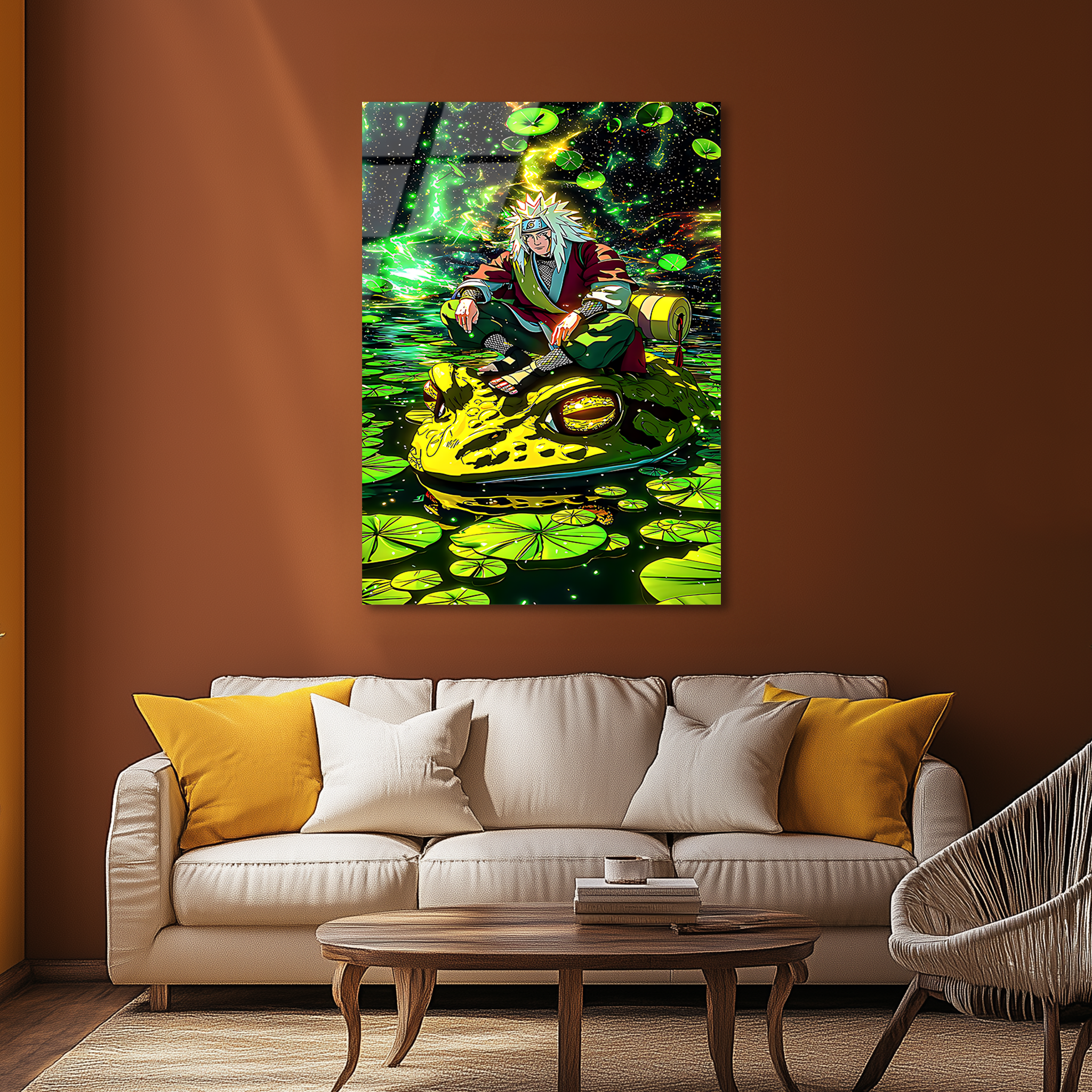 Jiraiya: The Toad Sage of Legends | Premium HD Metal Wall Art