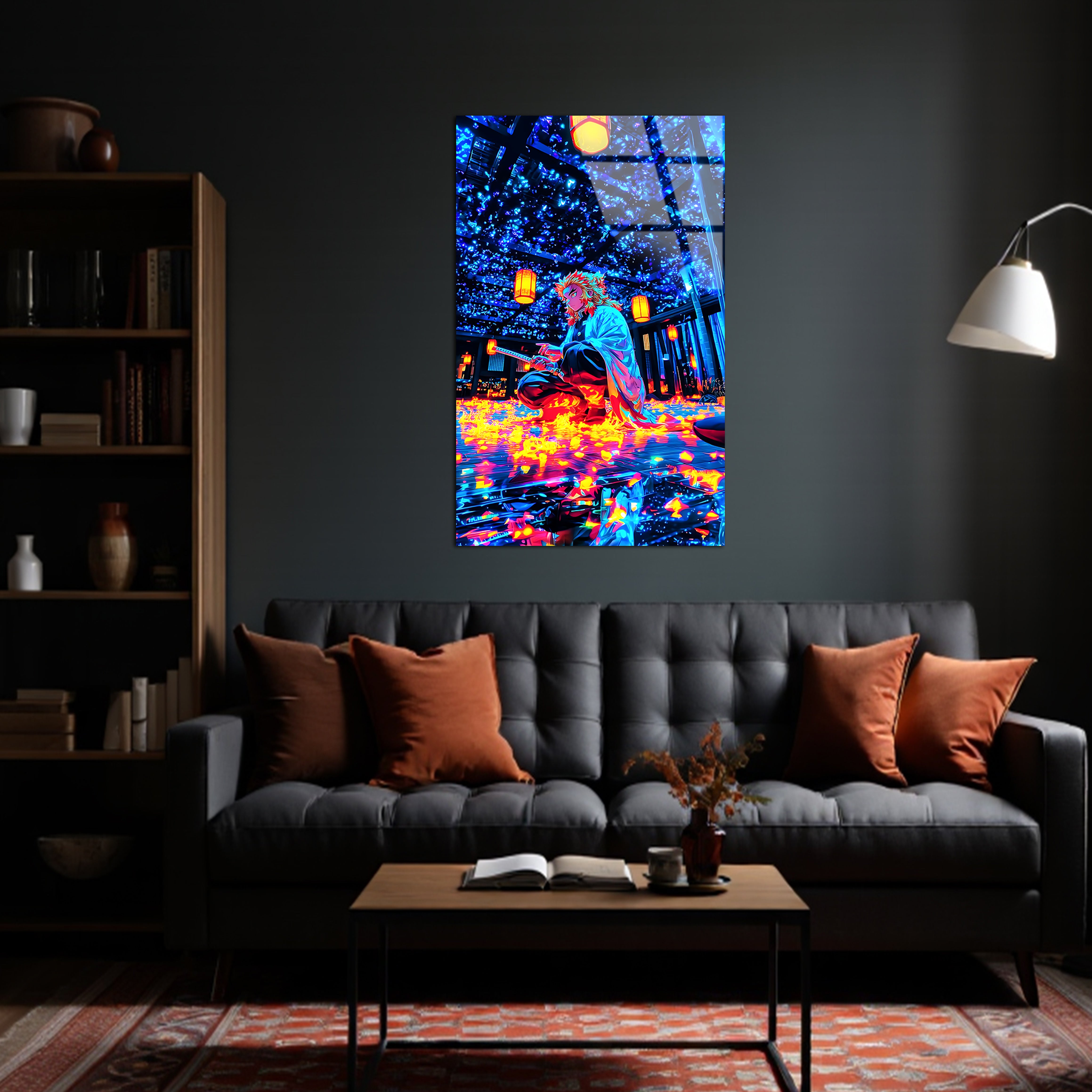 Rengoku: Flame Pillar of Resolve | Premium HD Metal Wall Art