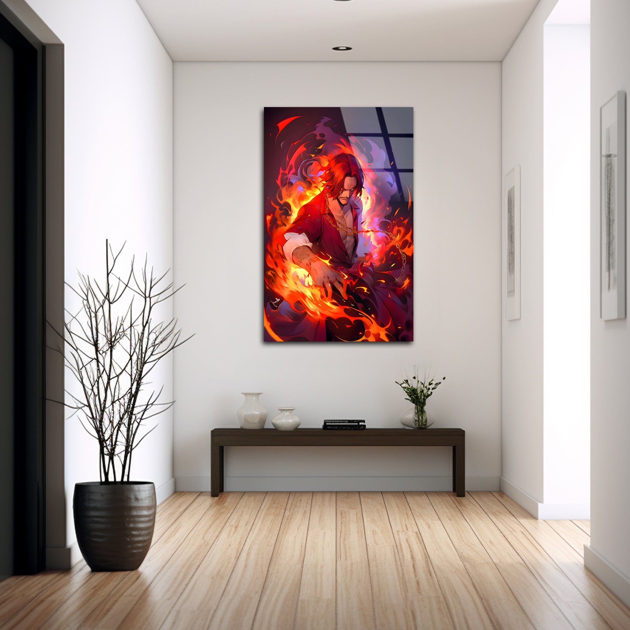 Shanks: The Flame of Kings| Premium HD Metal Wall Art