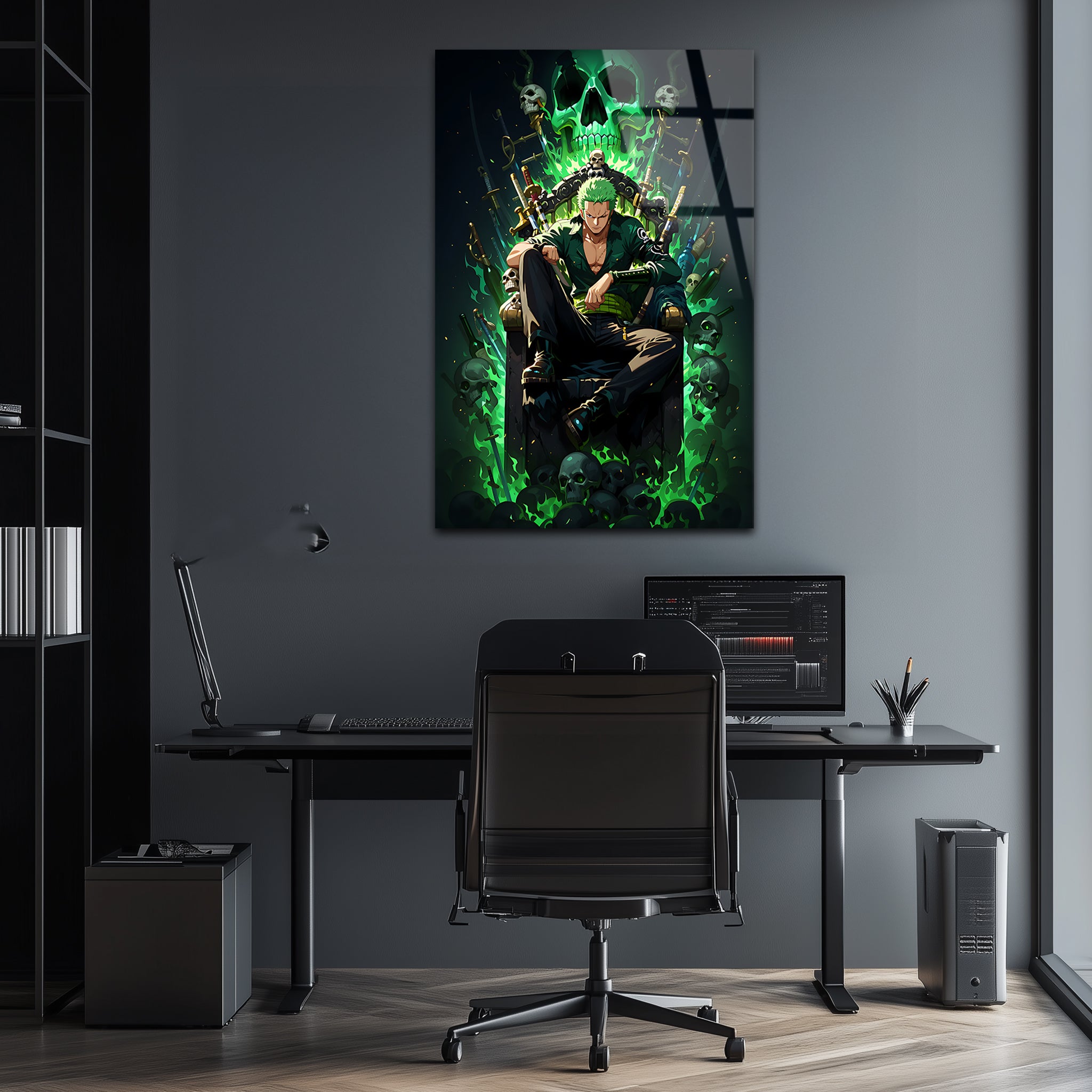 Zoro: The Demon Swordsman | Premium HD Metal Wall Art