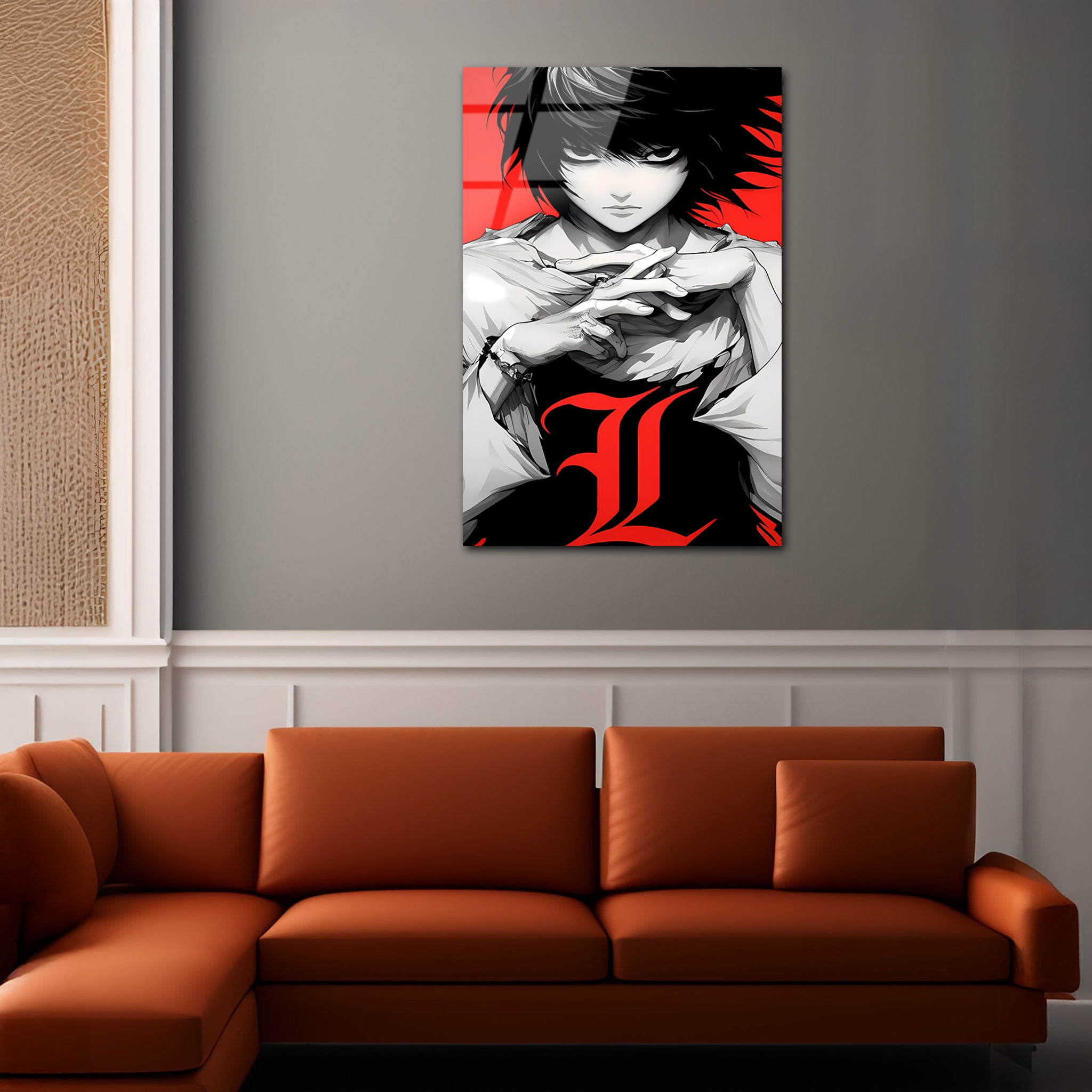 L: The Shadow of Justice | Premium HD Metal Wall Art
