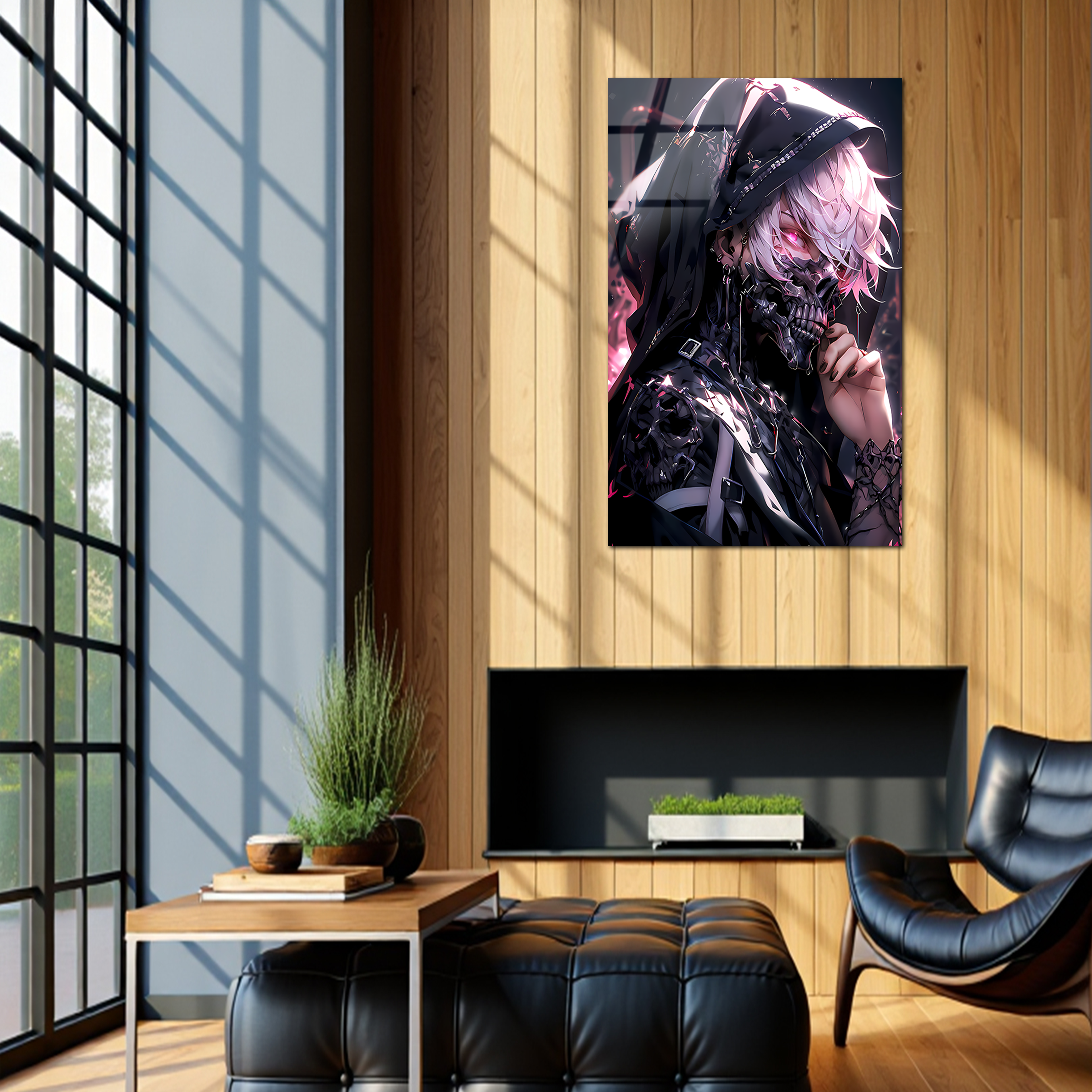 Ken Kaneki: The Cursed Ghoul of Shadows | Premium HD Metal Wall Art