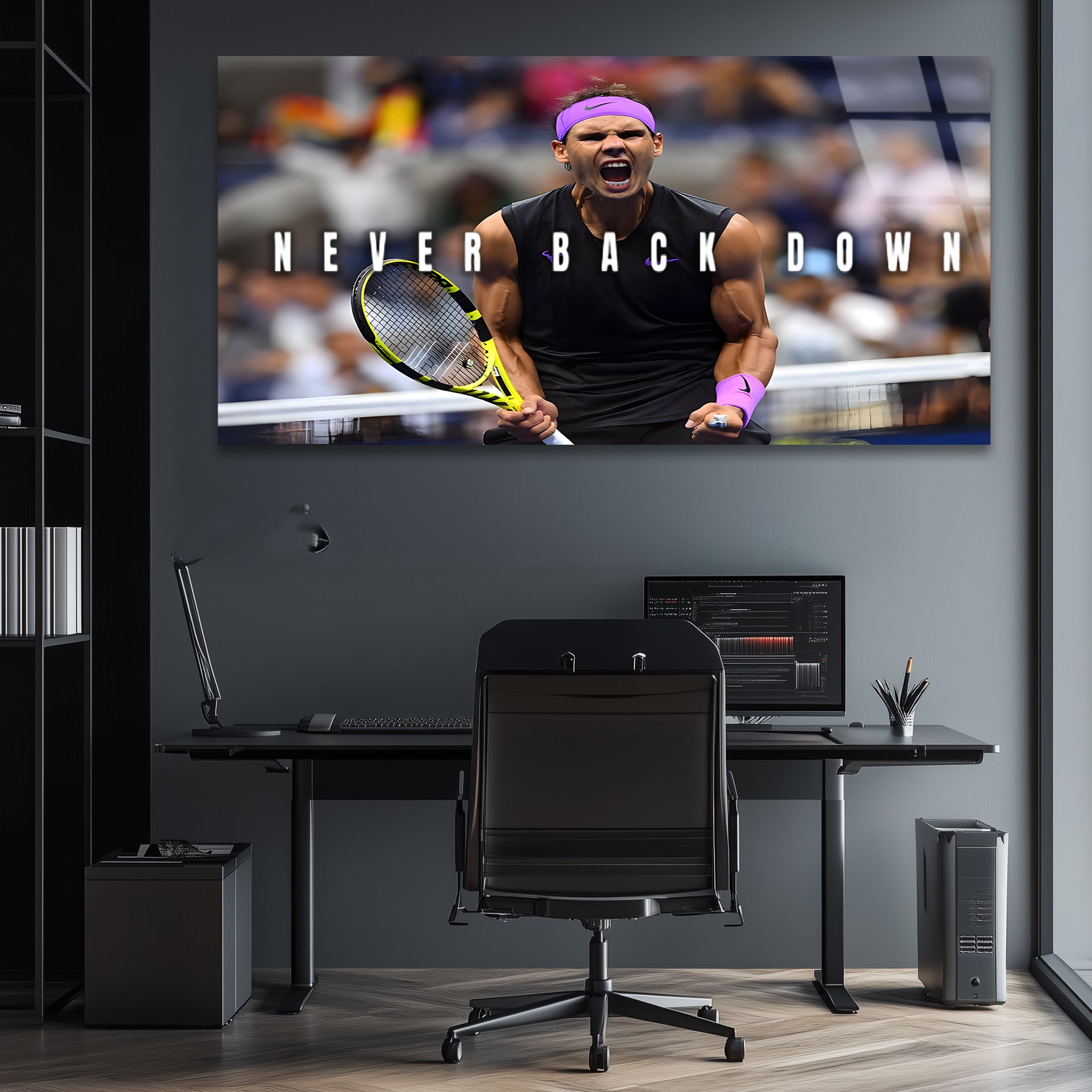 Rafael Nadal: The Spirit of Relentless Grit | Premium HD Metal Wall Art