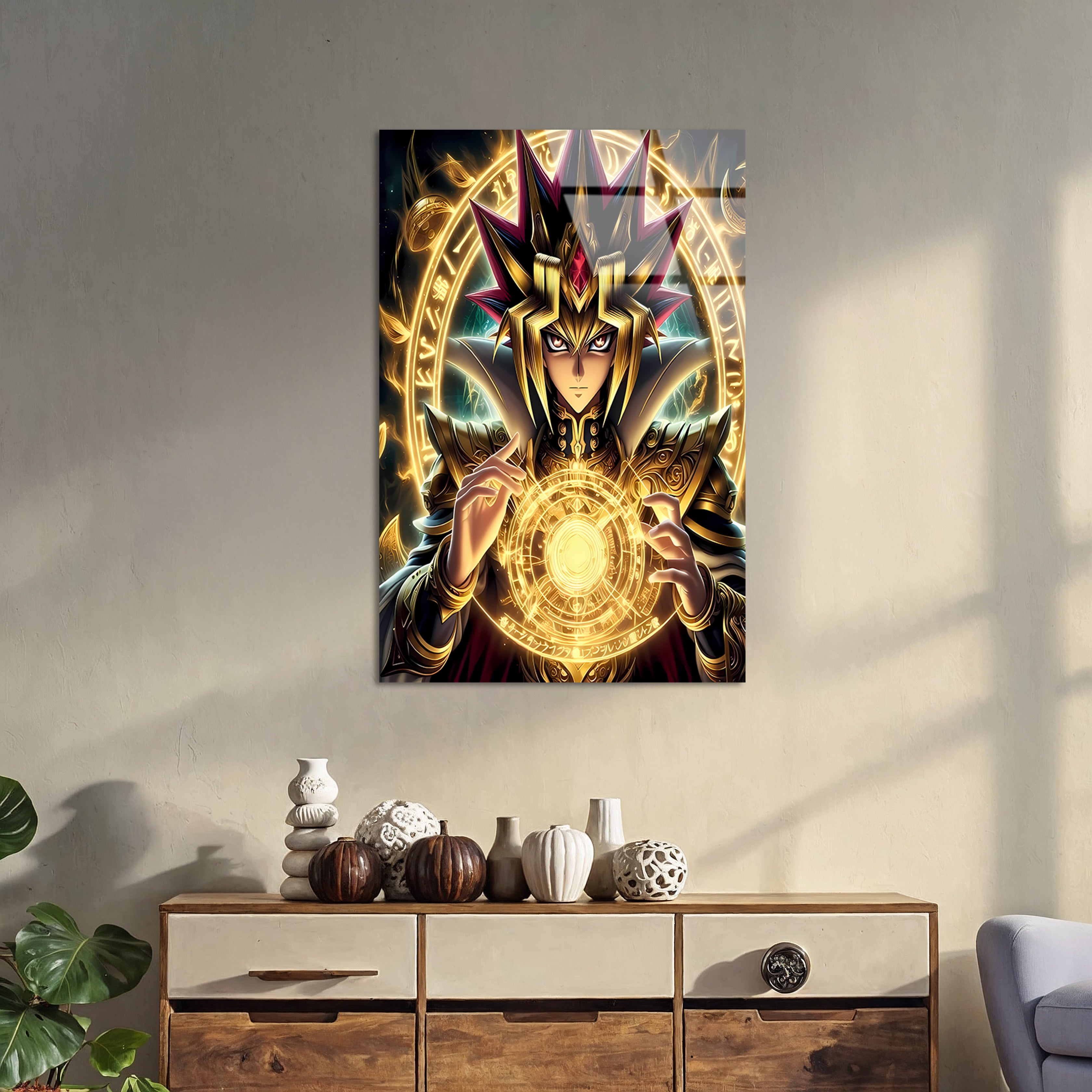 Yugi Muto: Master of the Millennium Magic | Premium HD Metal Wall Art