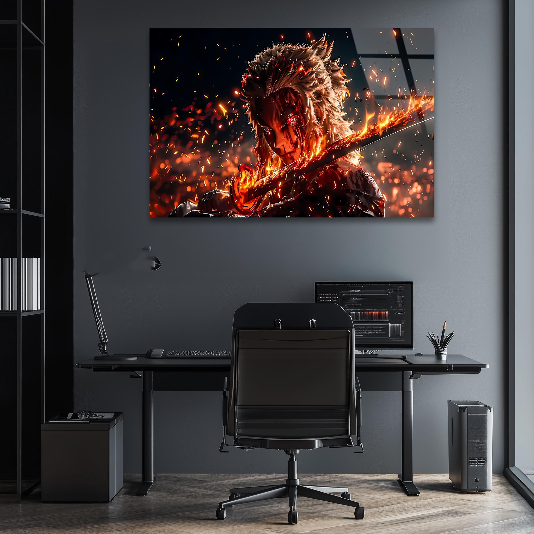 Rengoku: Ember of Justice | Premium HD Metal Wall Art