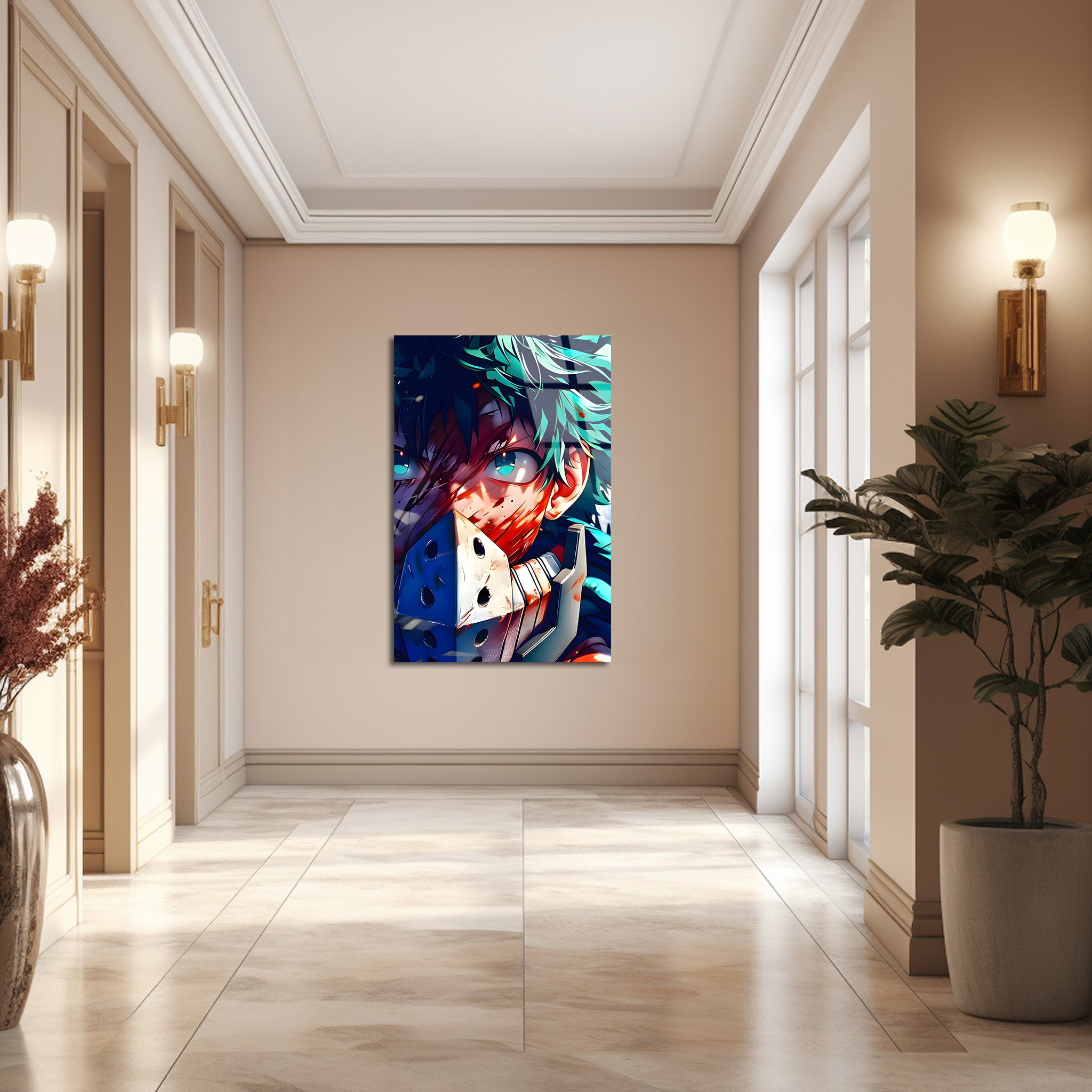 Izuku Midoriya: The Rise of the Broken Hero | Premium HD Metal Wall Art