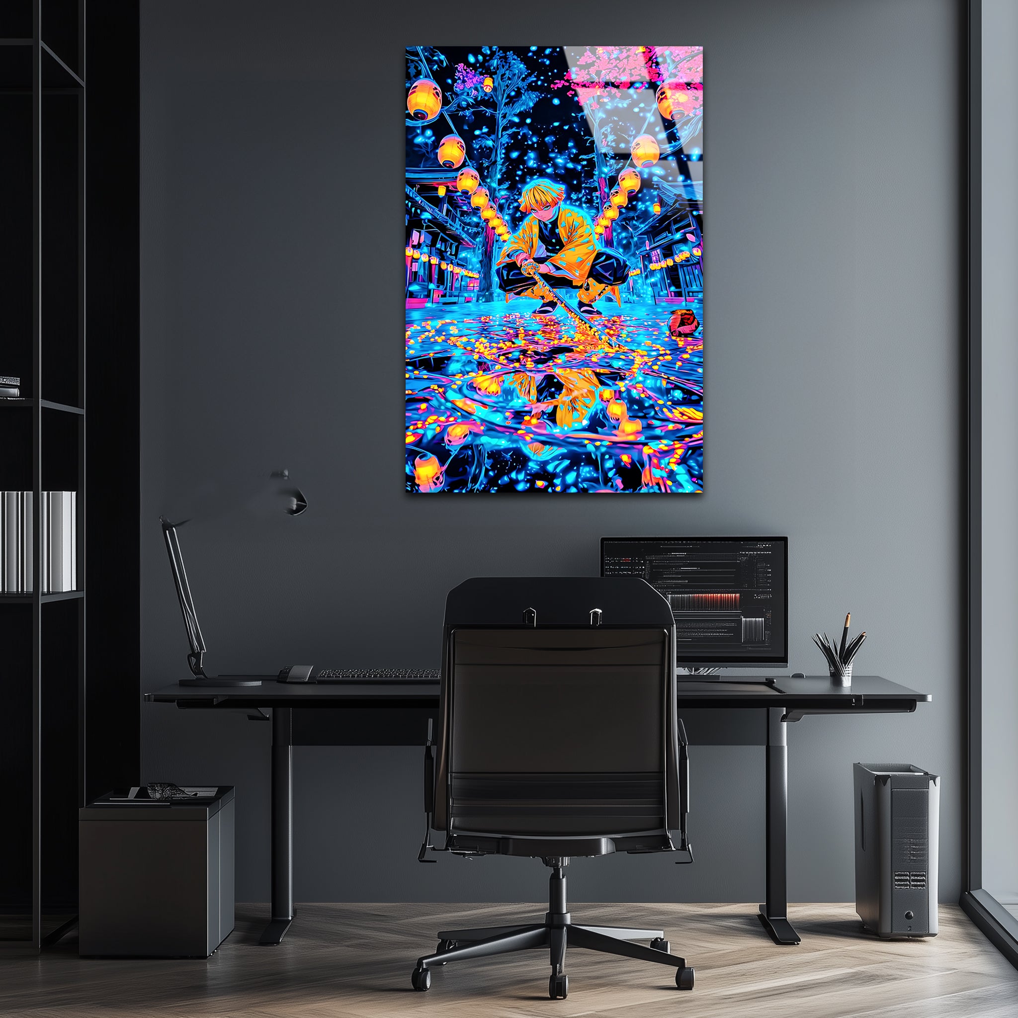 Zinetsu: Thunder’s Silent Vigil | Premium HD Metal Wall Art