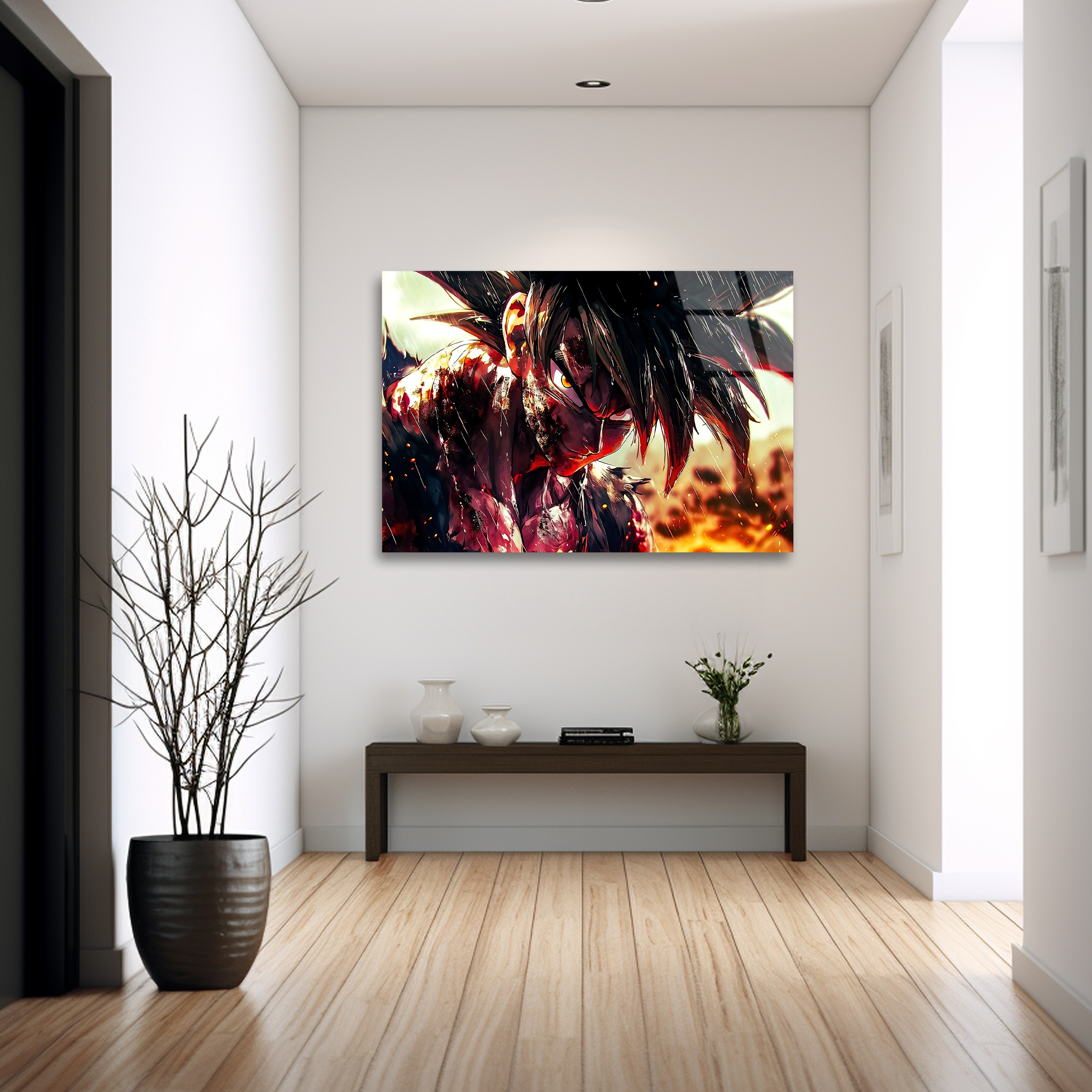 Goku: Ember of Hope | Premium HD Metal Wall Art