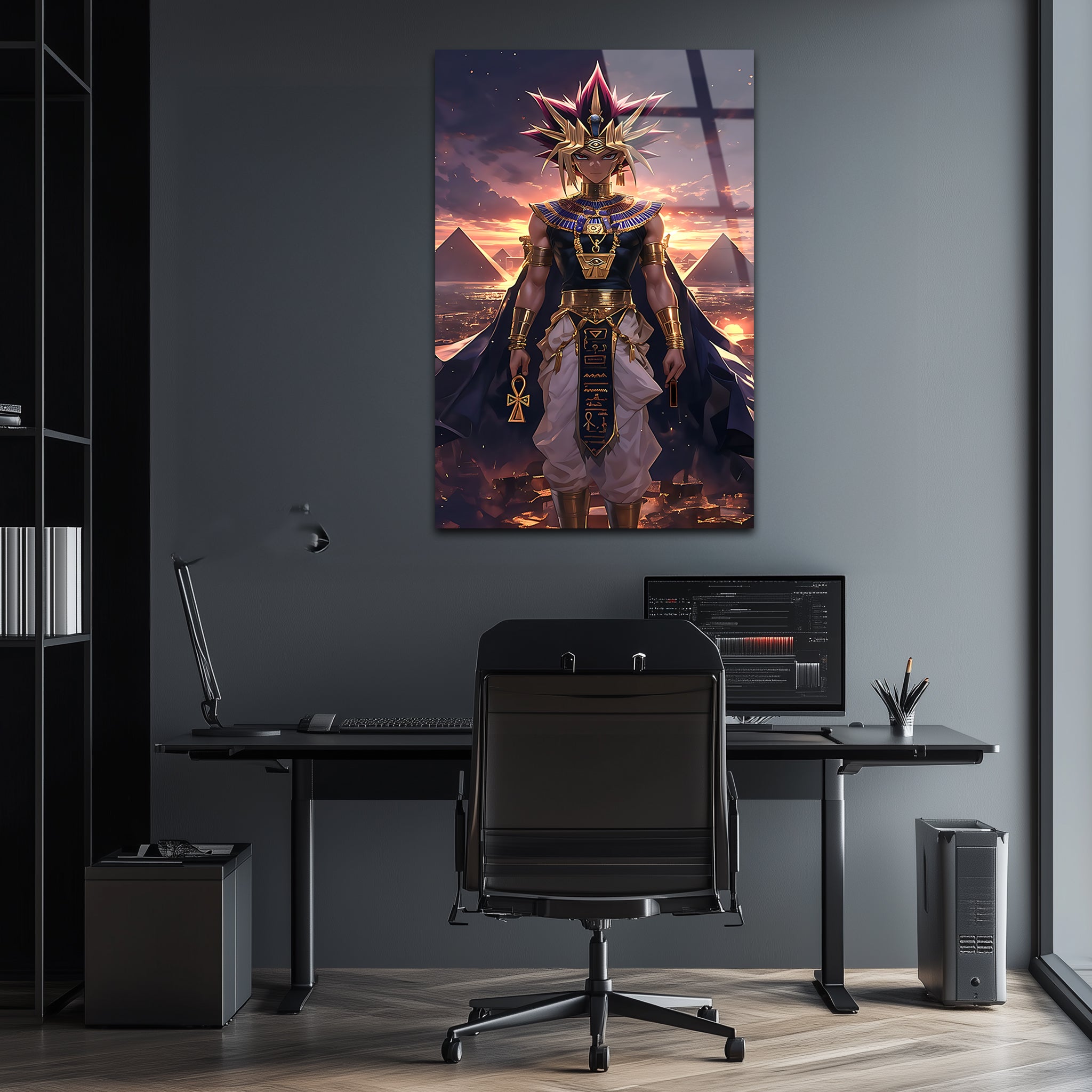 Yugi Muto: The Eternal King of Games | Premium HD Metal Wall Art