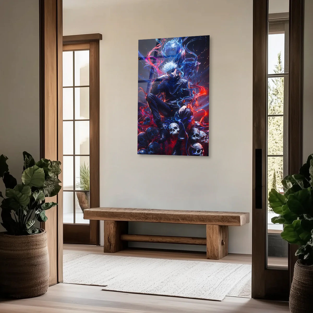 Gojo Satoru: Throne of Cursed Infinity | Premium HD Metal Wall Art