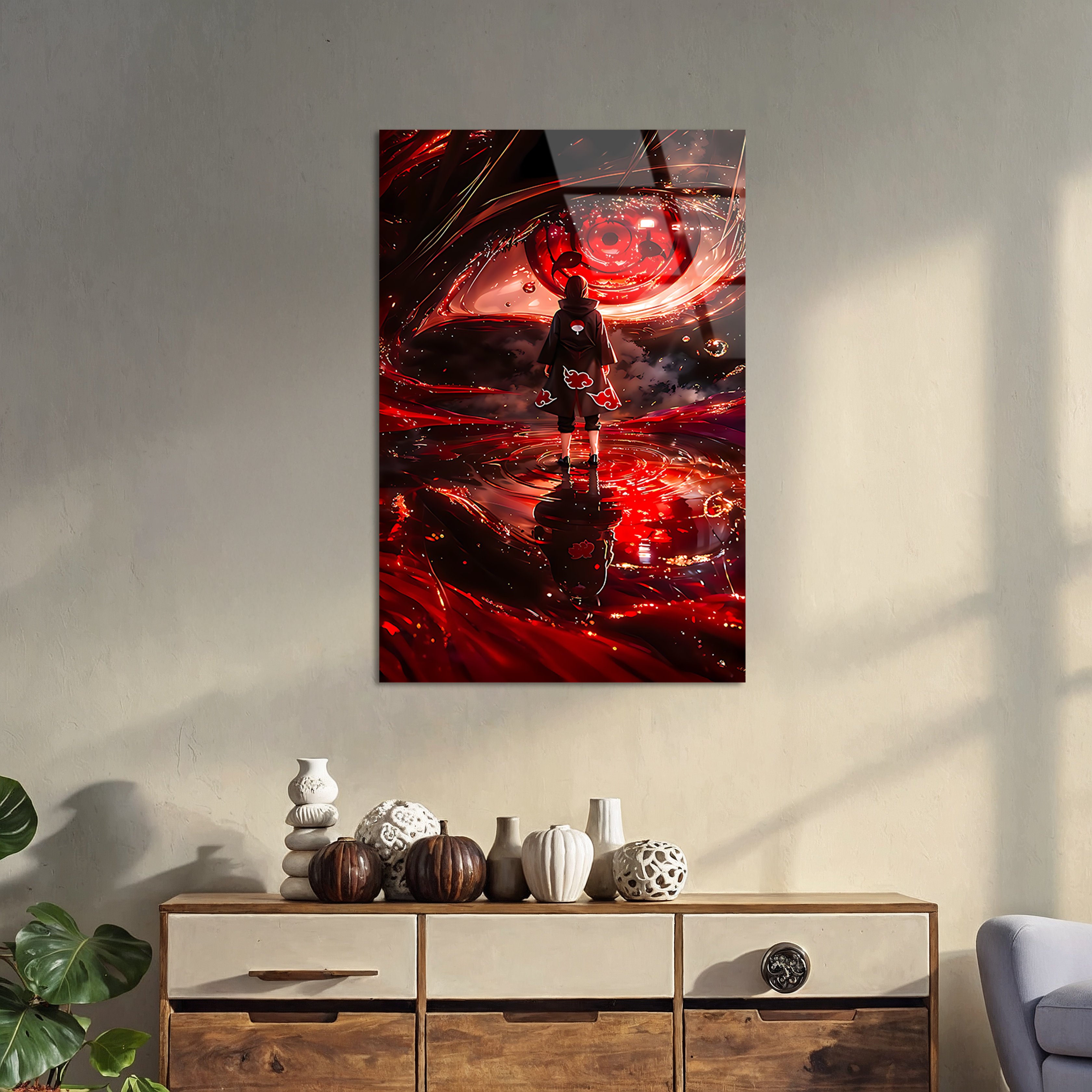 Sasuke: Reflections of the Eternal Eye | Premium HD Metal Wall Art
