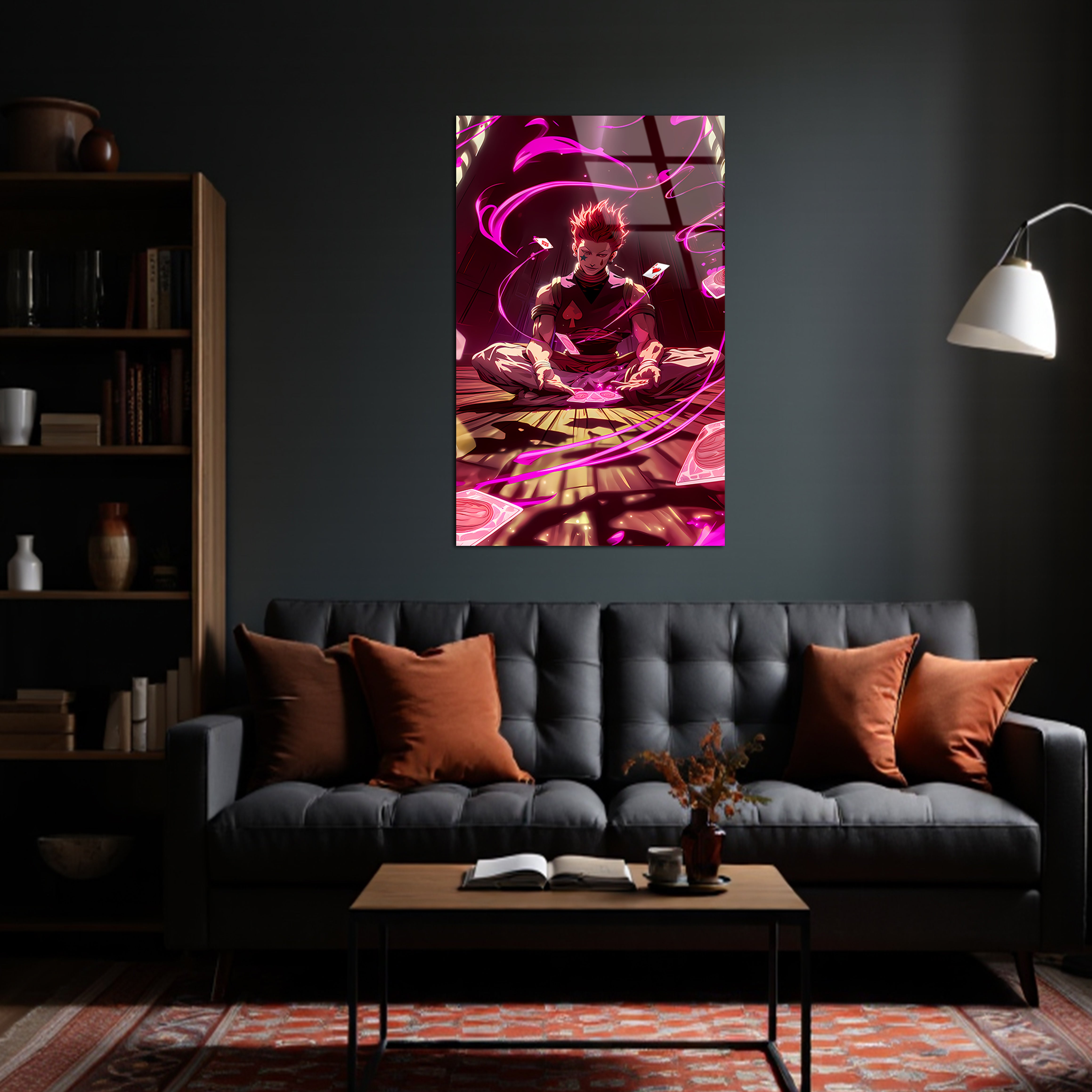 Hisoka: The Deadly Jester of Deception | Premium HD Metal Wall Art