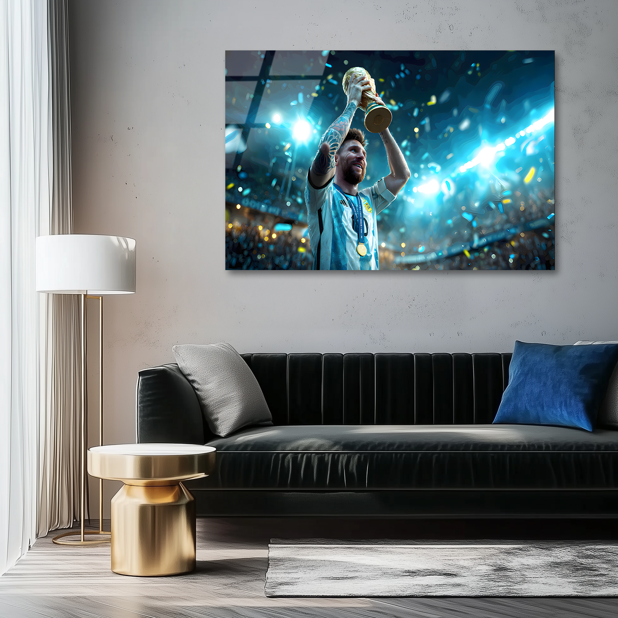 The Moment of Immortality – World Champion | Premium HD Metal Wall Art
