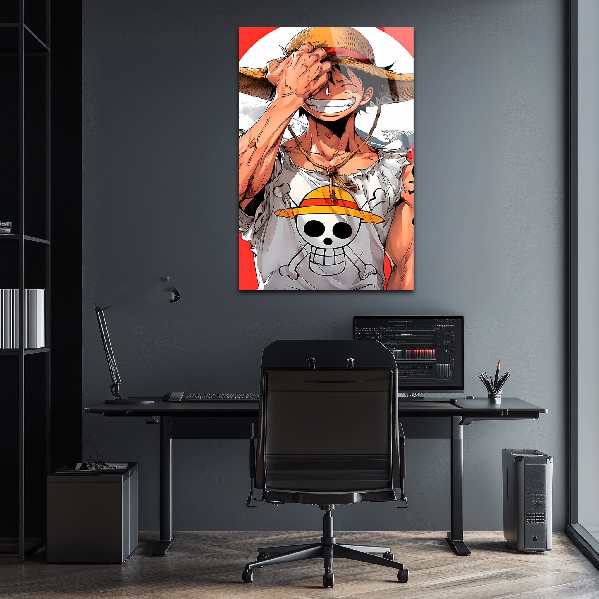 Monkey D. Luffy: The Unbreakable Dreamer | Premium HD Metal Wall Art