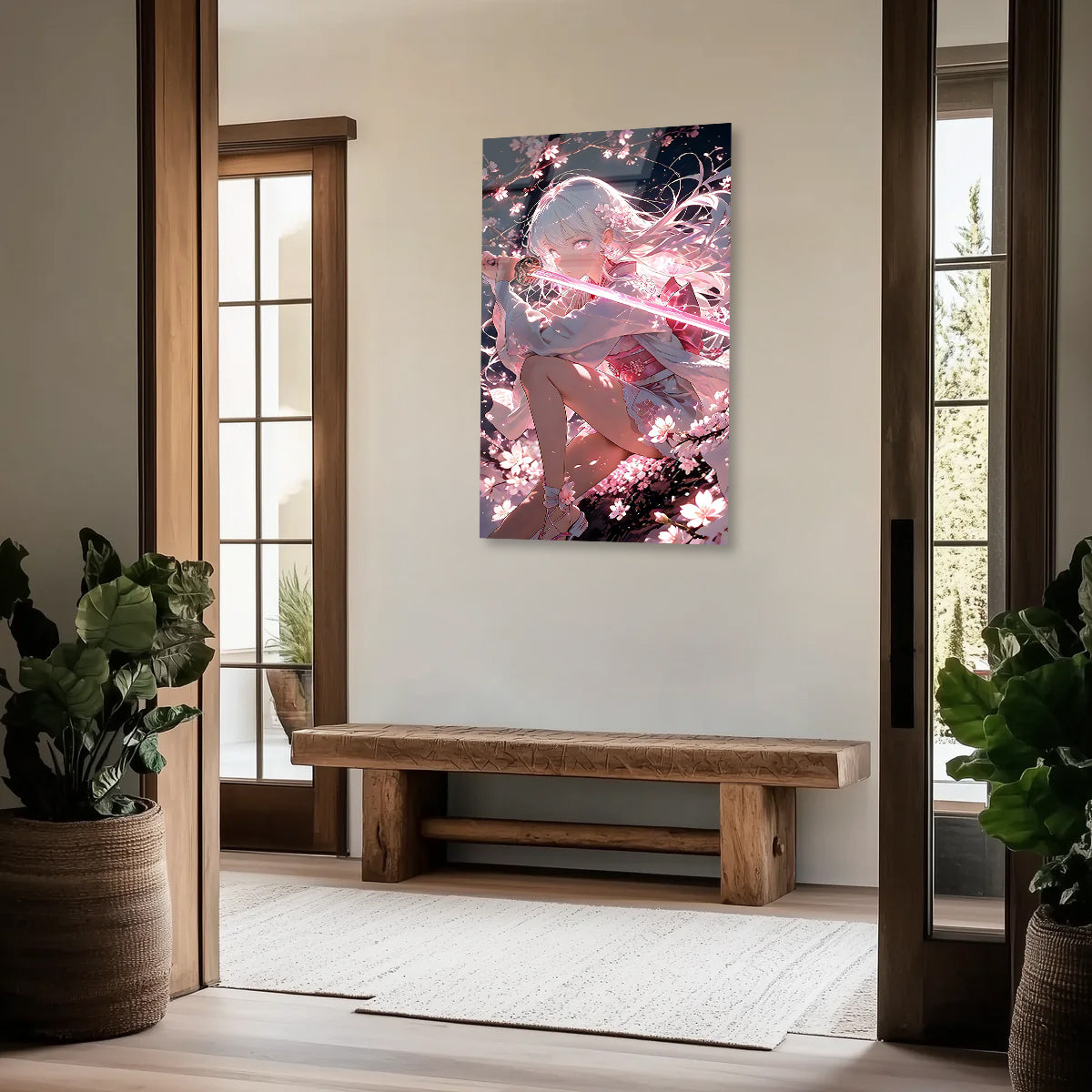 Yae Miko: Sakura Fox of the Sacred Blade | Premium HD Metal Wall Art