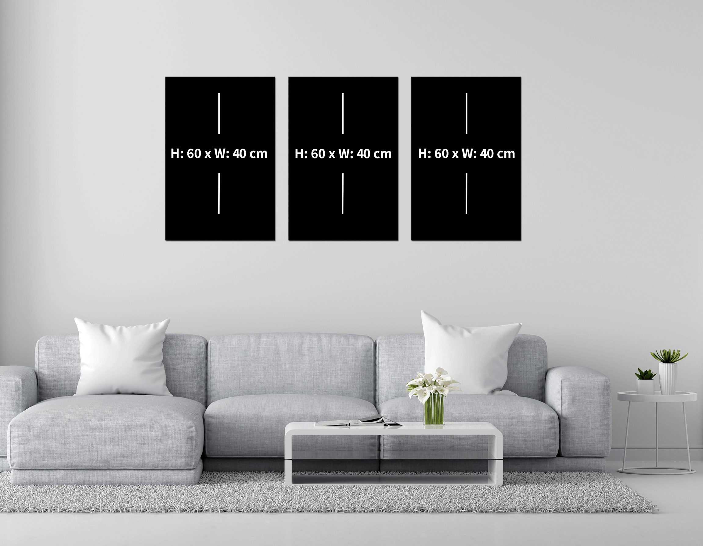 Mega Size Enchanted Night Deer Trio | Premium HD Metal Wall Art