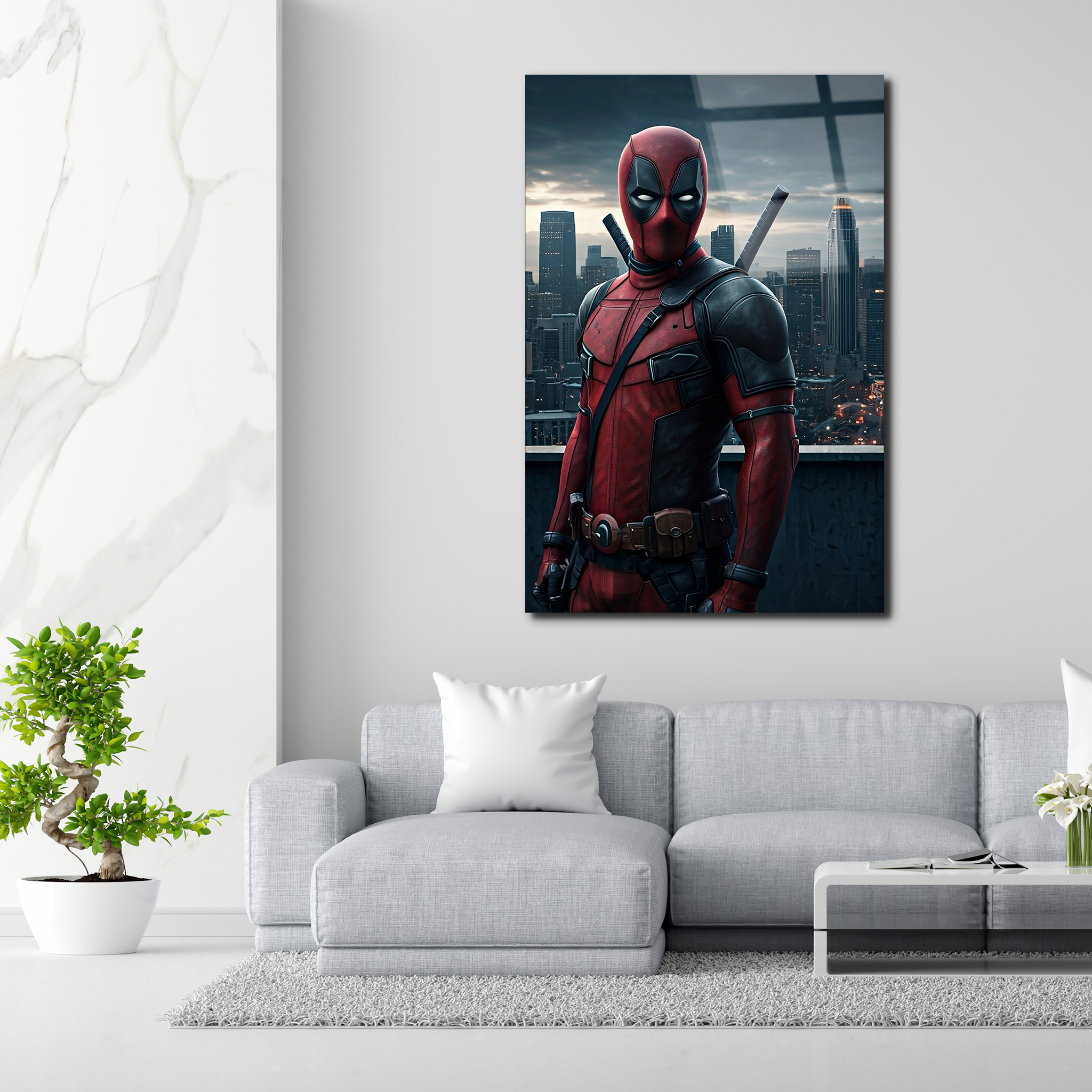 Deadpool Night Stalker | Premium HD Metal Wall Art