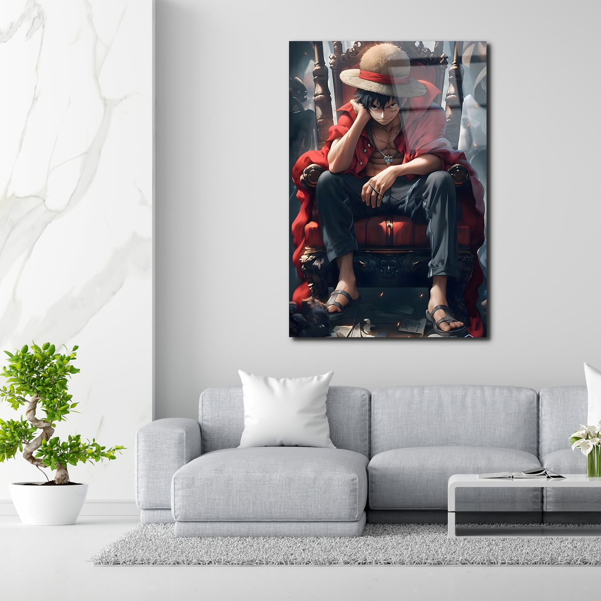 Monkey D. Luffy: The Pirate King in the Making | Premium HD Metal Wall Art