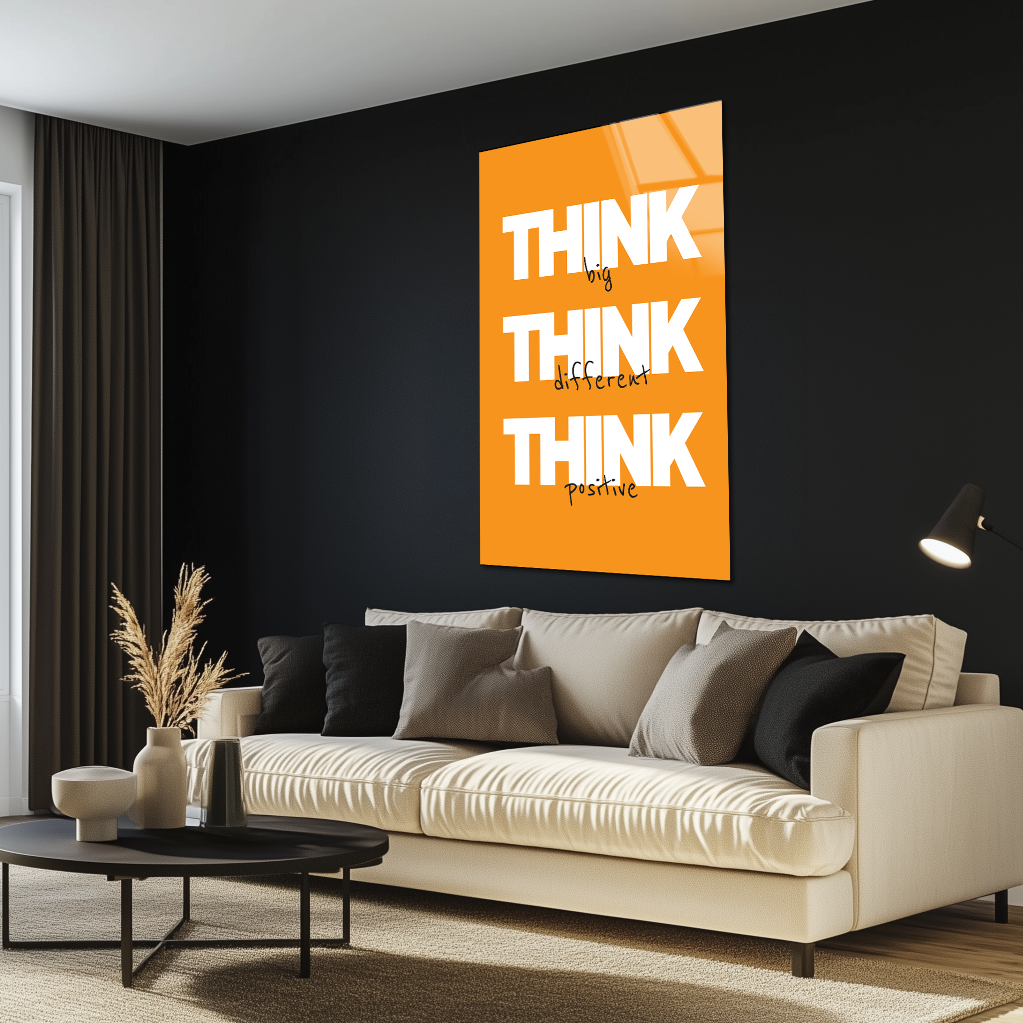 THINK | Premium HD Metal Wall Art