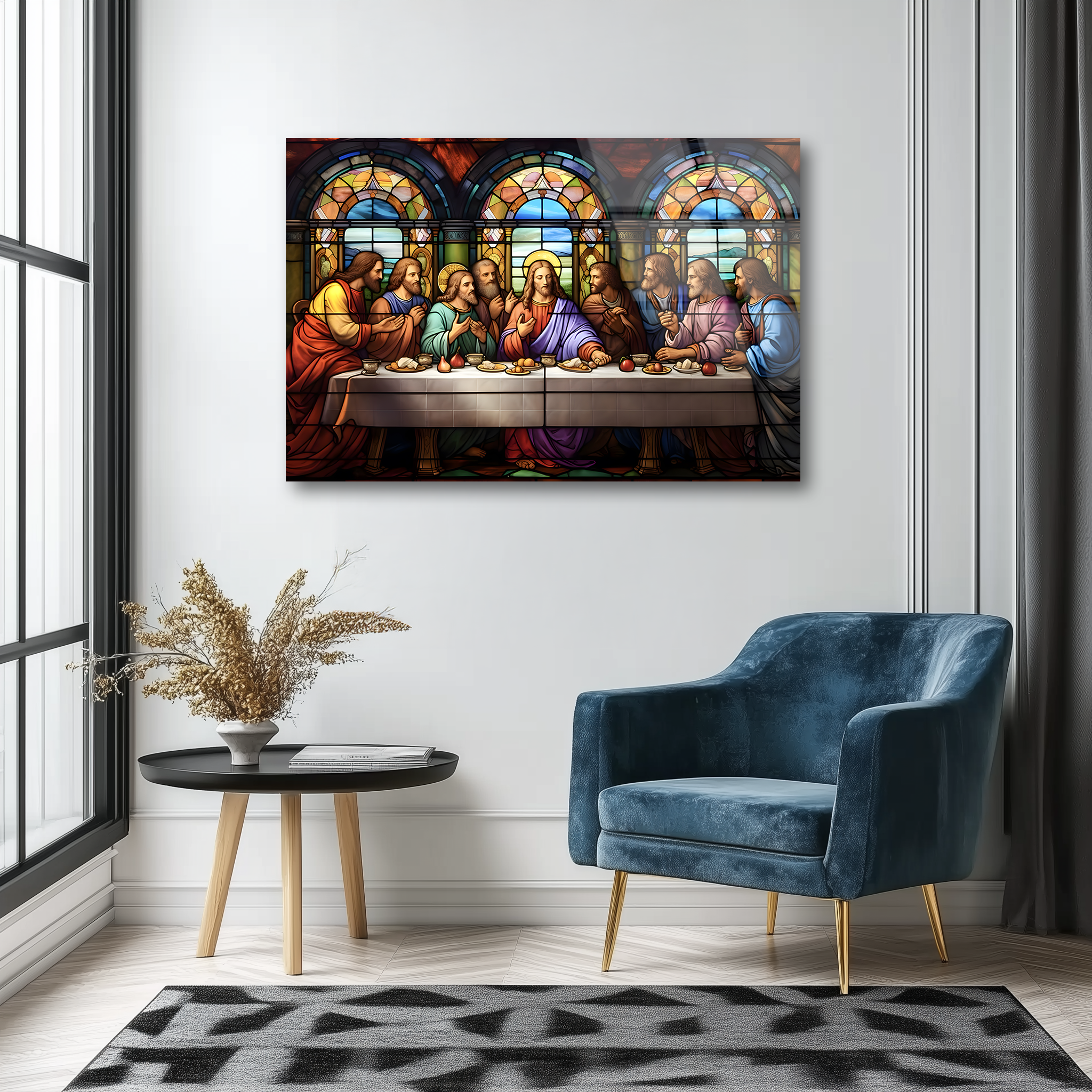 The Last Supper Mosaic | Premium HD Metal Wall Art